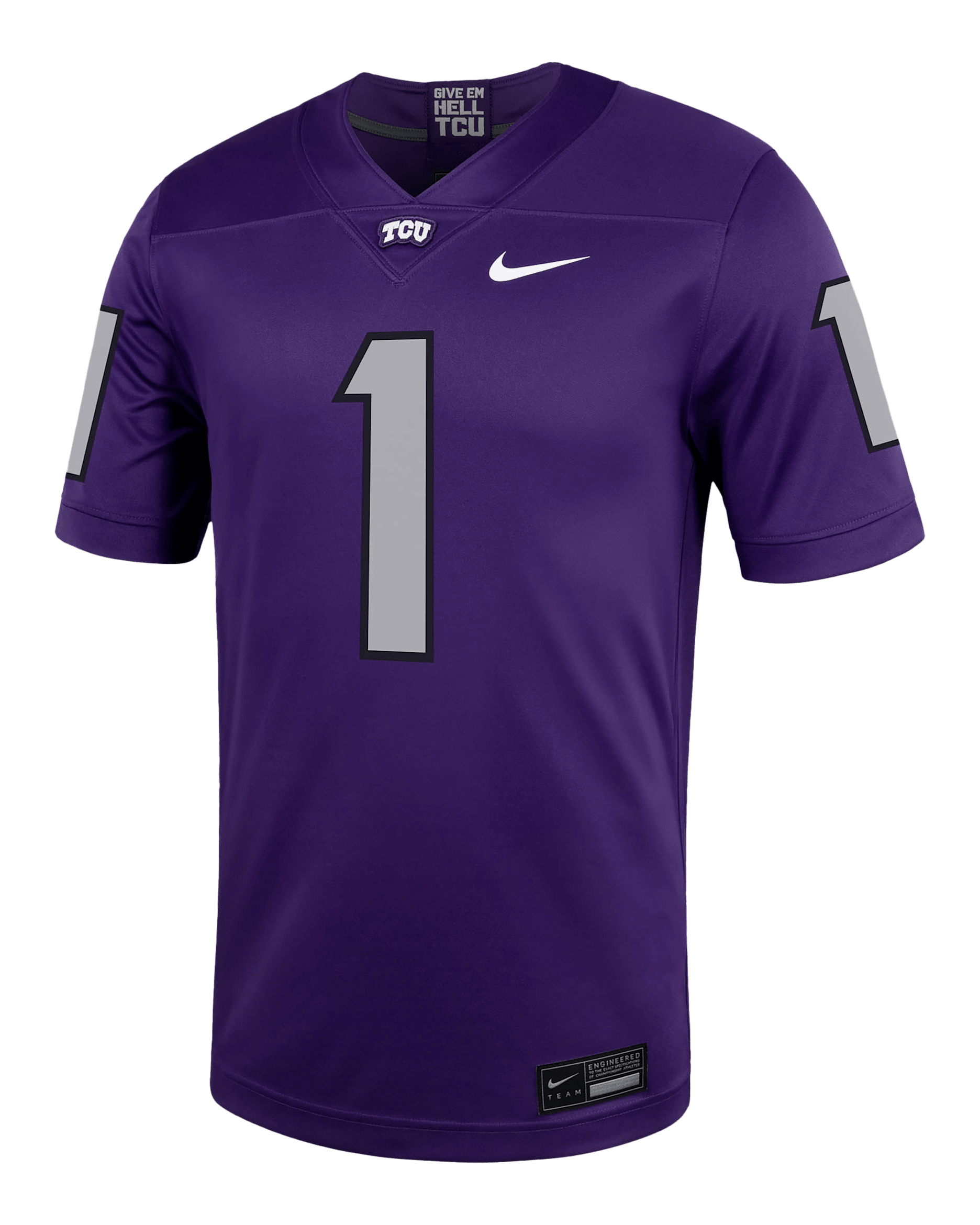 TCU Men's Nike College Football Replica Jersey - New Orchid