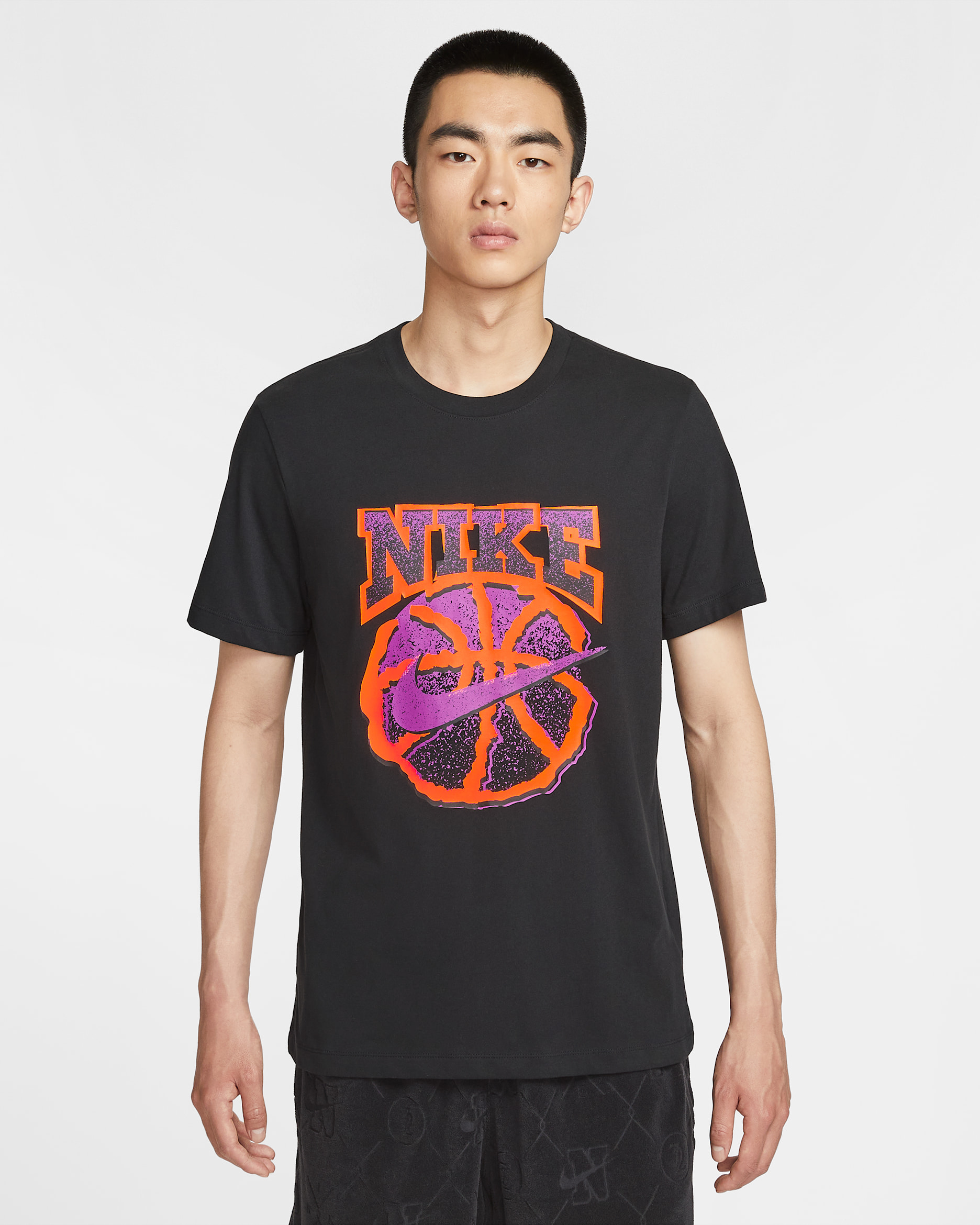 ナイキ メンズ Dri-FIT バスケットボール Tシャツ - ブラック