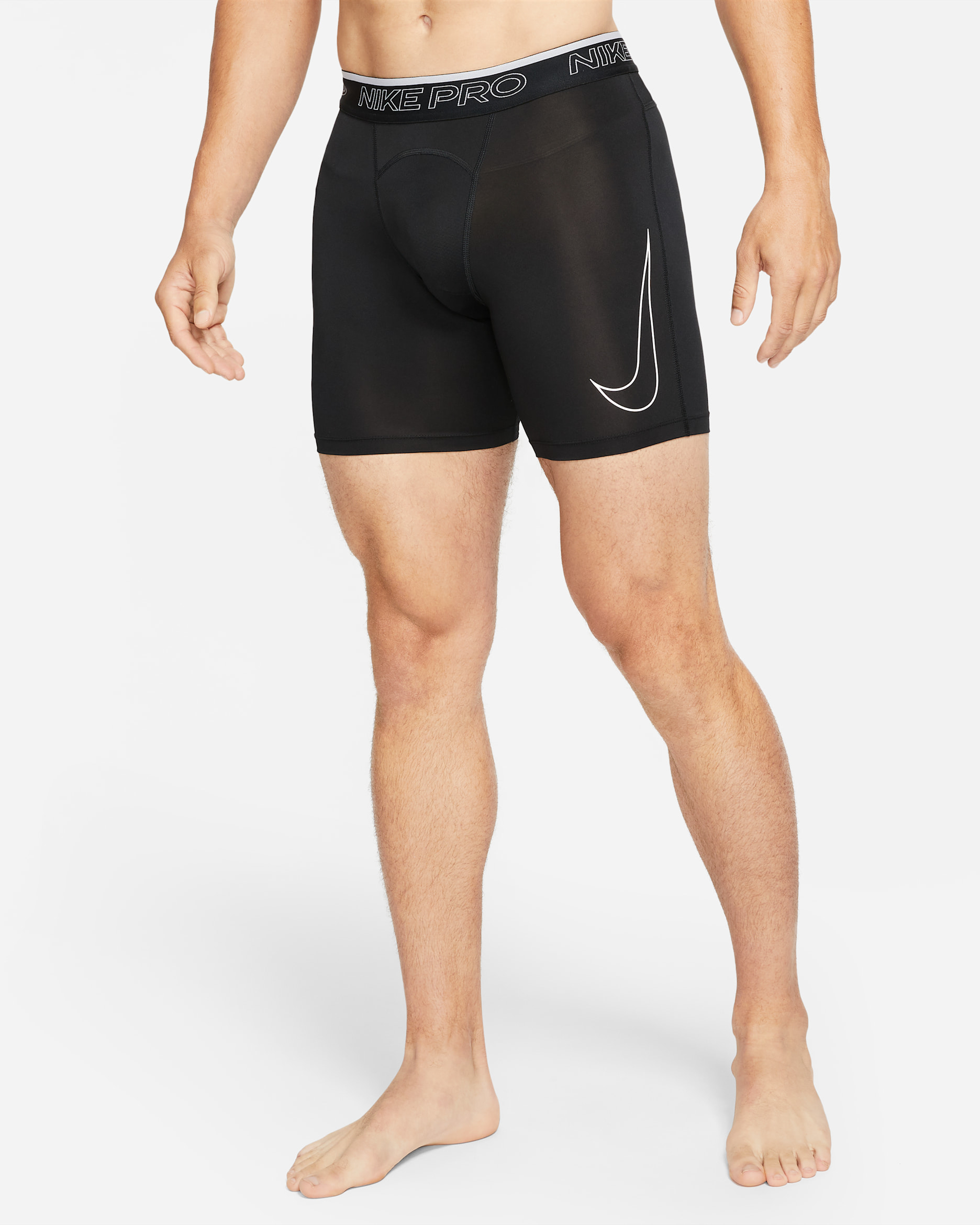 Shorts para hombre Nike Pro Dri-FIT - Negro/Blanco
