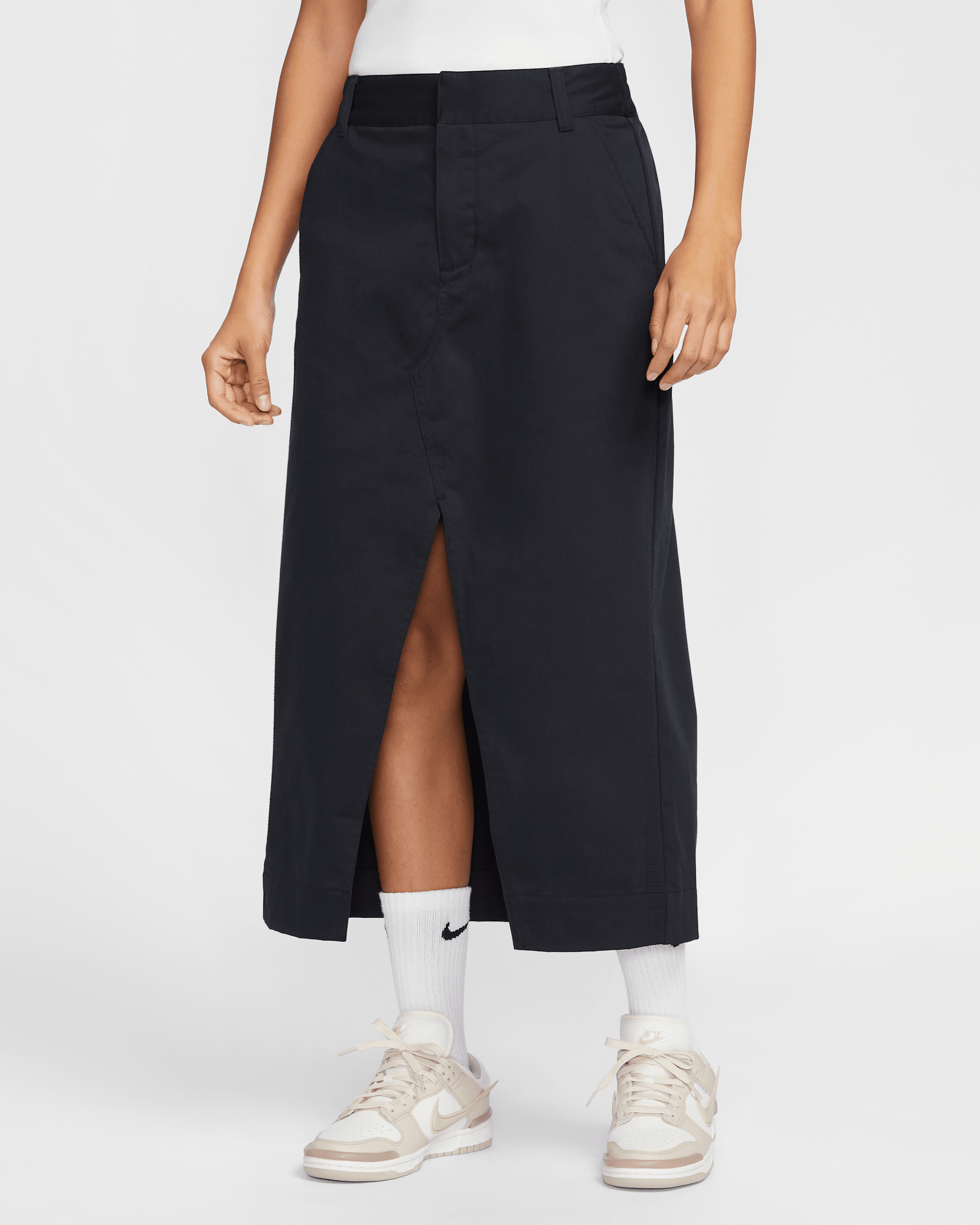 ナイキ スポーツウェア コレクション ウィメンズ ツイル スカート - ブラック/ブラック