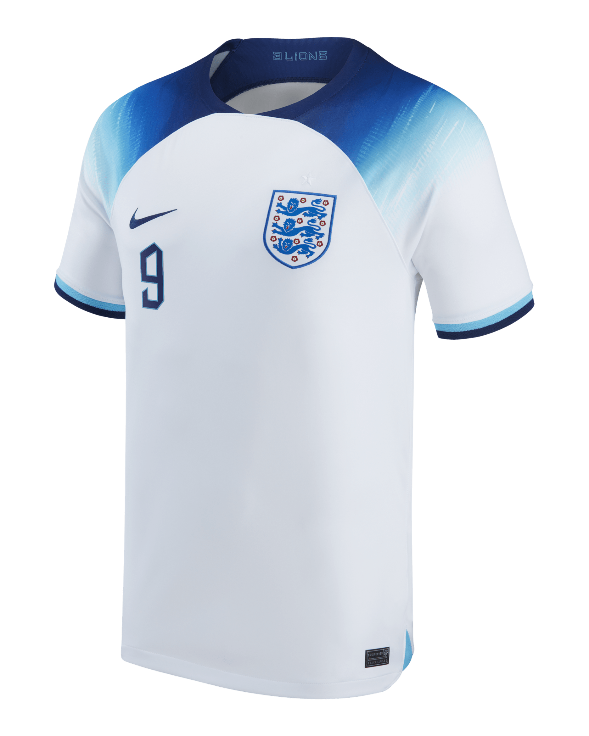 England National Team 2022/23 Stadium Home (Harry Kane) Men's Nike Dri-FIT Soccer Jersey - White
