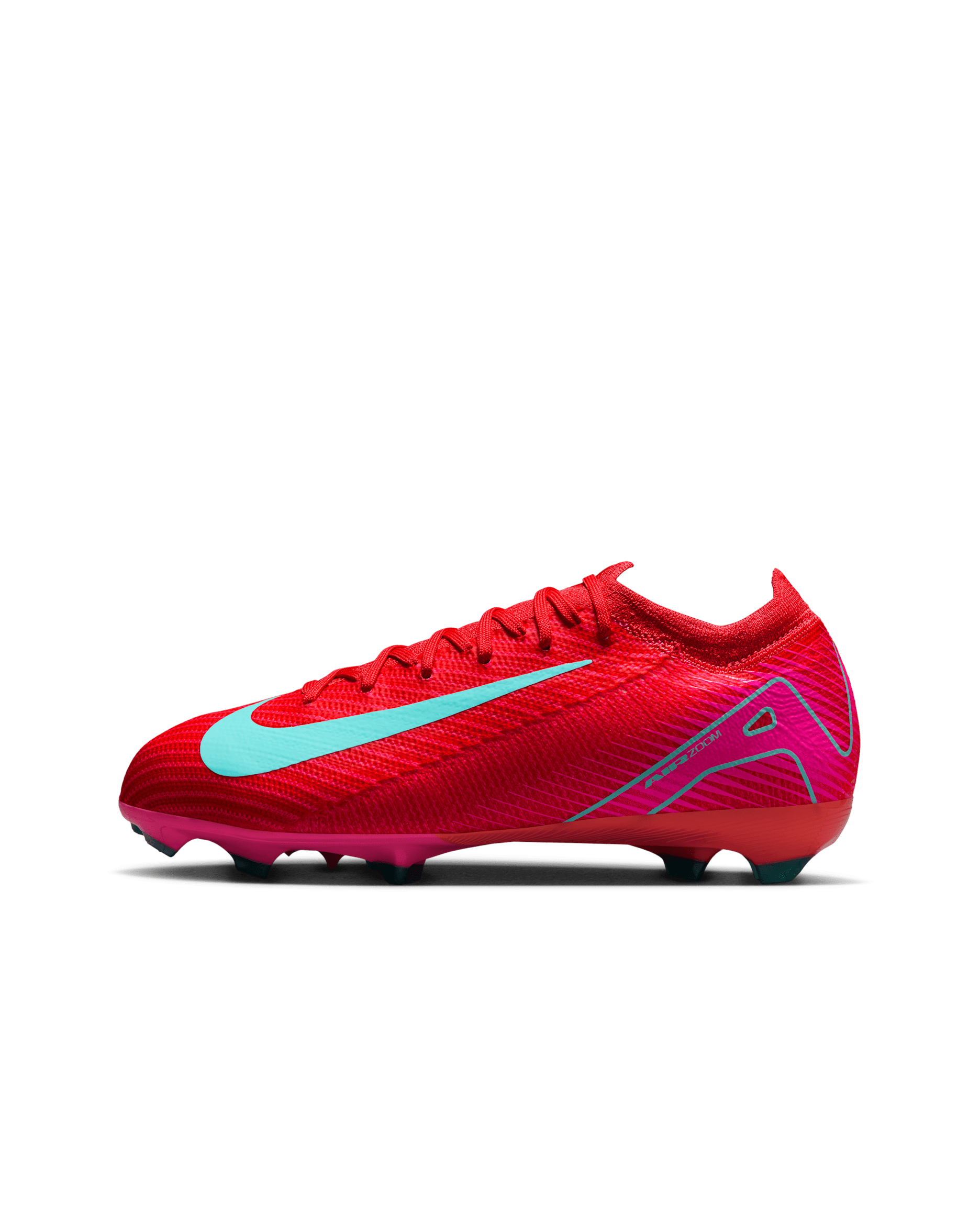 Nike Jr. Mercurial Vapor 16 Pro Younger/Older Kids' Firm-Ground Low-Top Football Boot - Ember Glow/Aurora Green