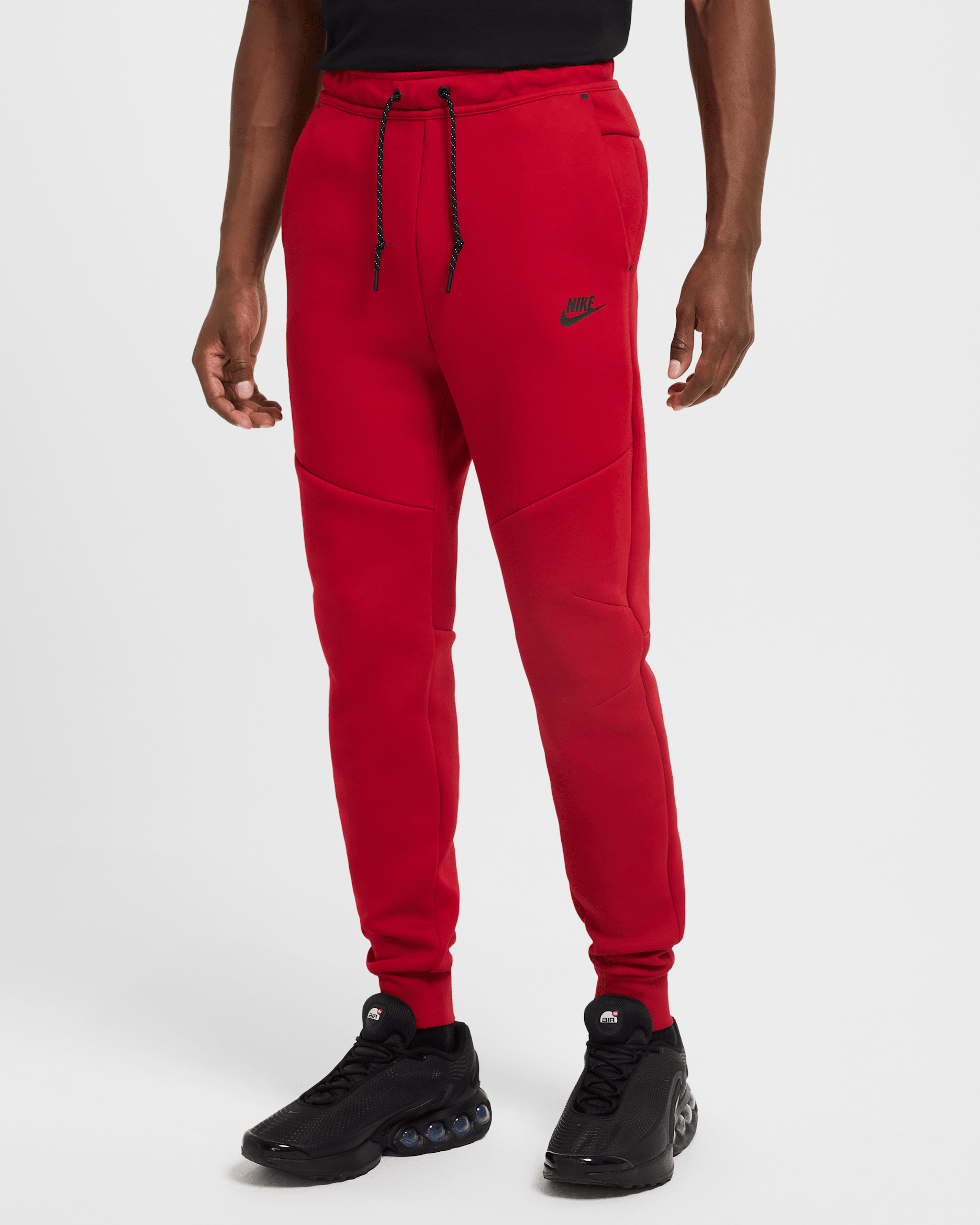 Nike Tech Men's Fleece Joggers - Gym Red/Black