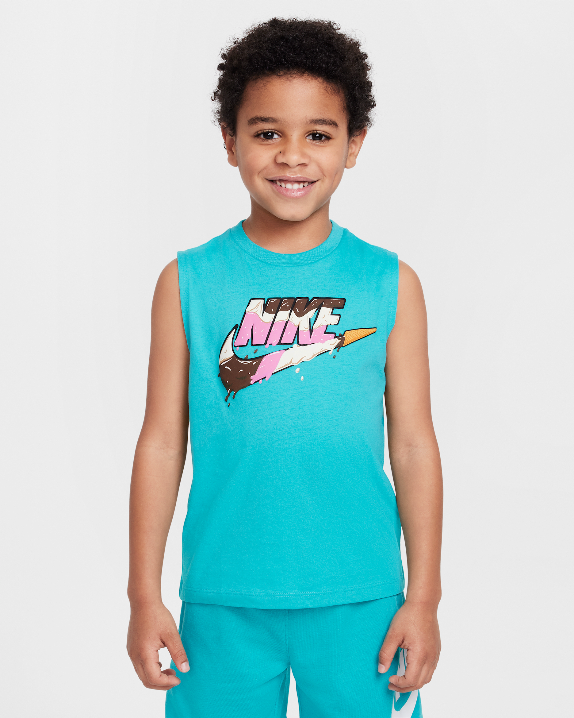 Nike Little Kids' Futura Ice Cream Tank - Dusty Cactus
