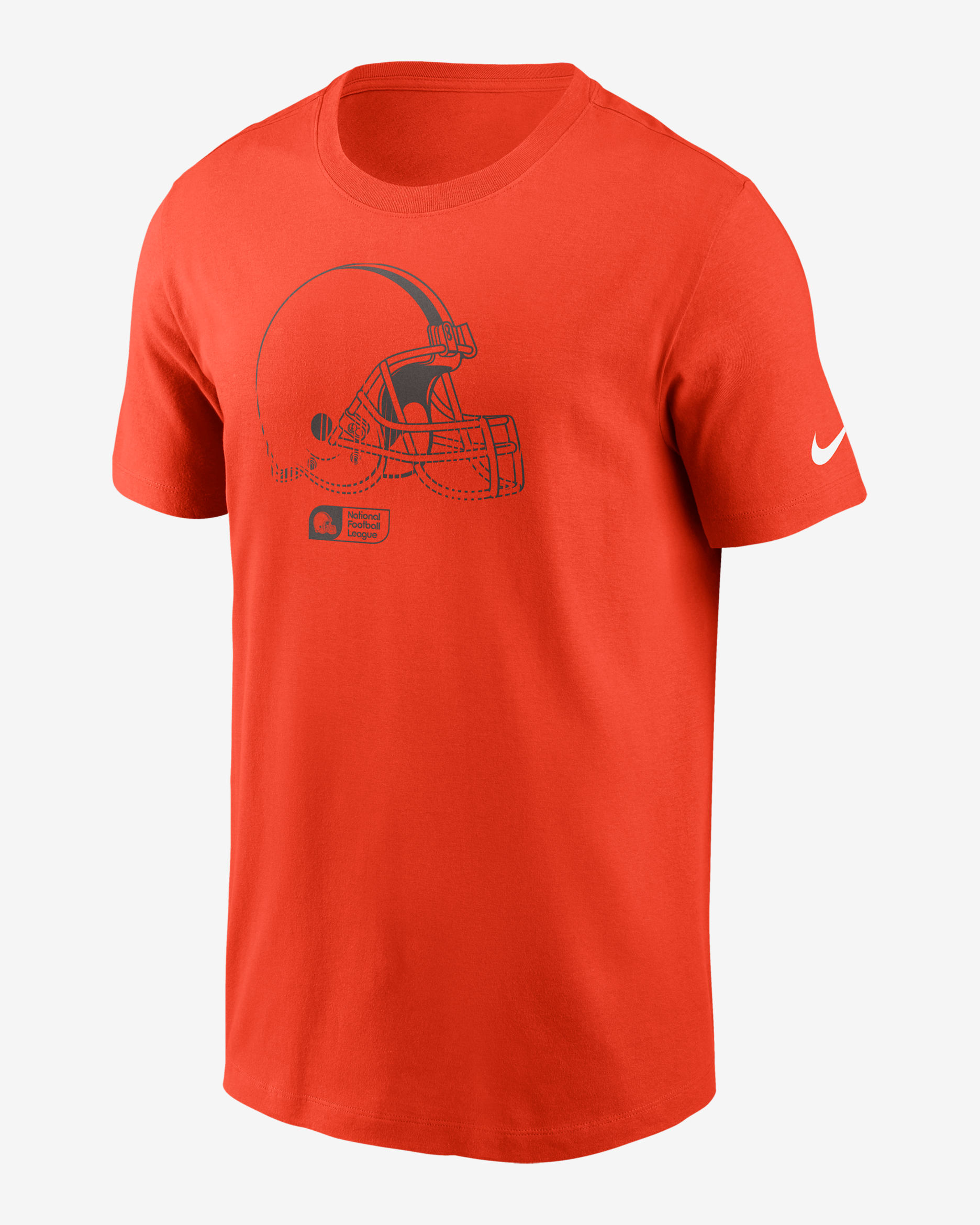 Playera Nike de la NFL para hombre Cleveland Browns Faded Essential - Naranja