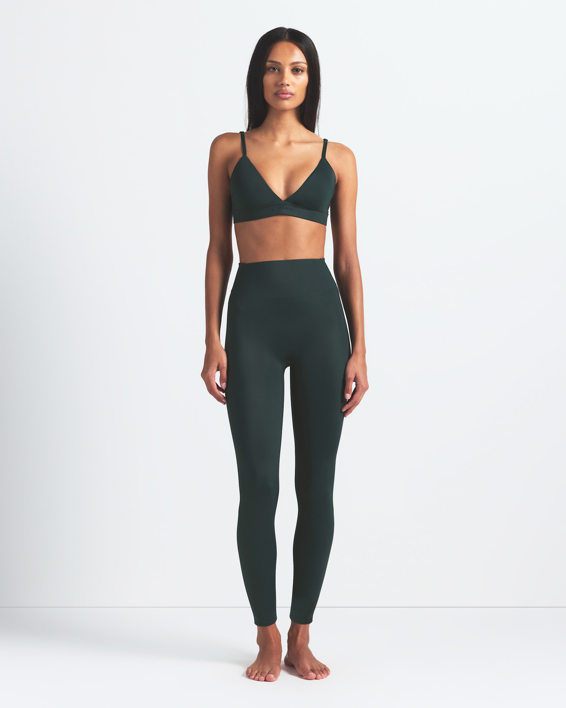 NikeSKIMS Shine Women's High-Waisted Bonded 26" Leggings - NSKM DARK TEAL/NSKM DARK TEAL