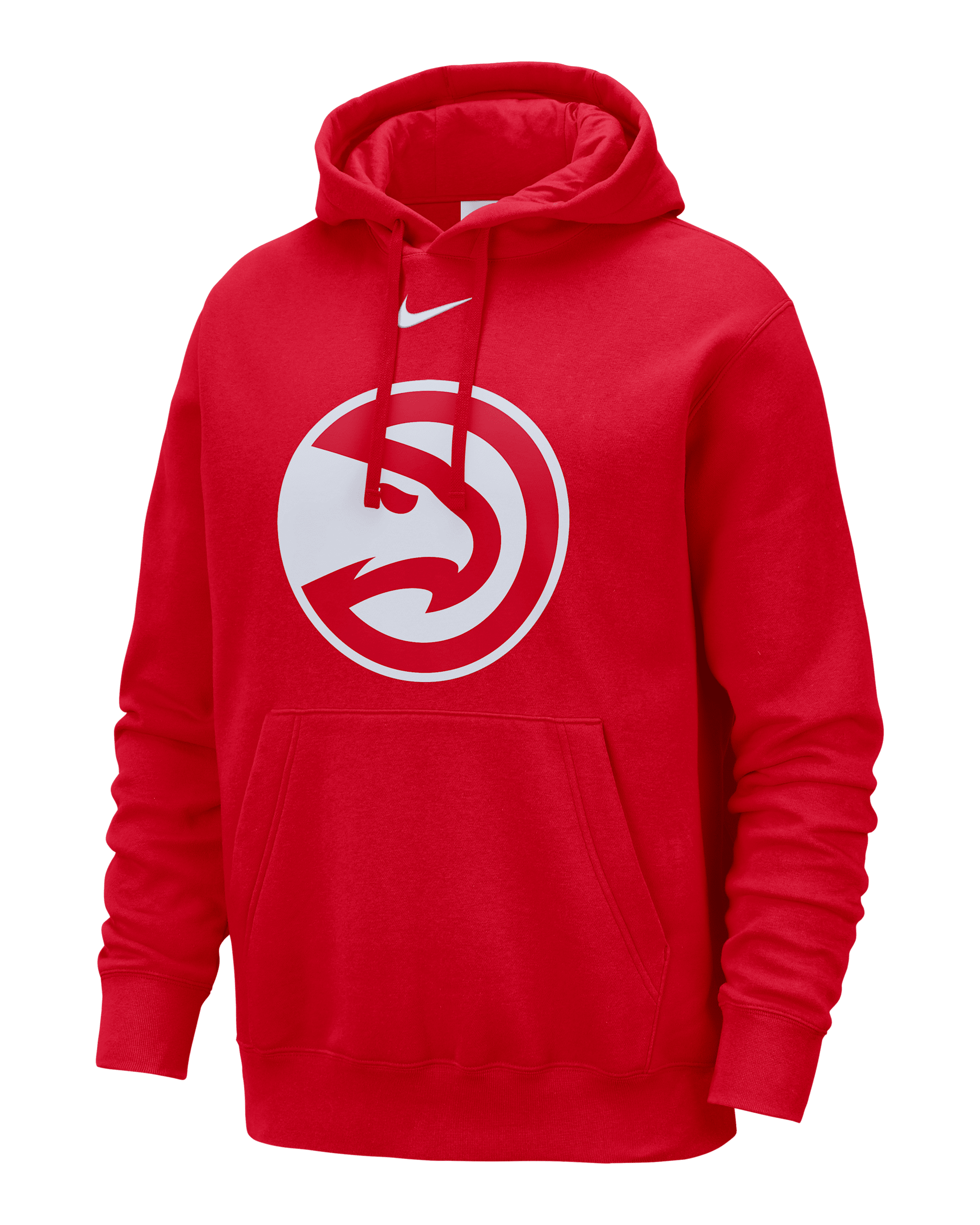 Atlanta Hawks Club Men's Nike NBA Pullover Hoodie - University Red/White