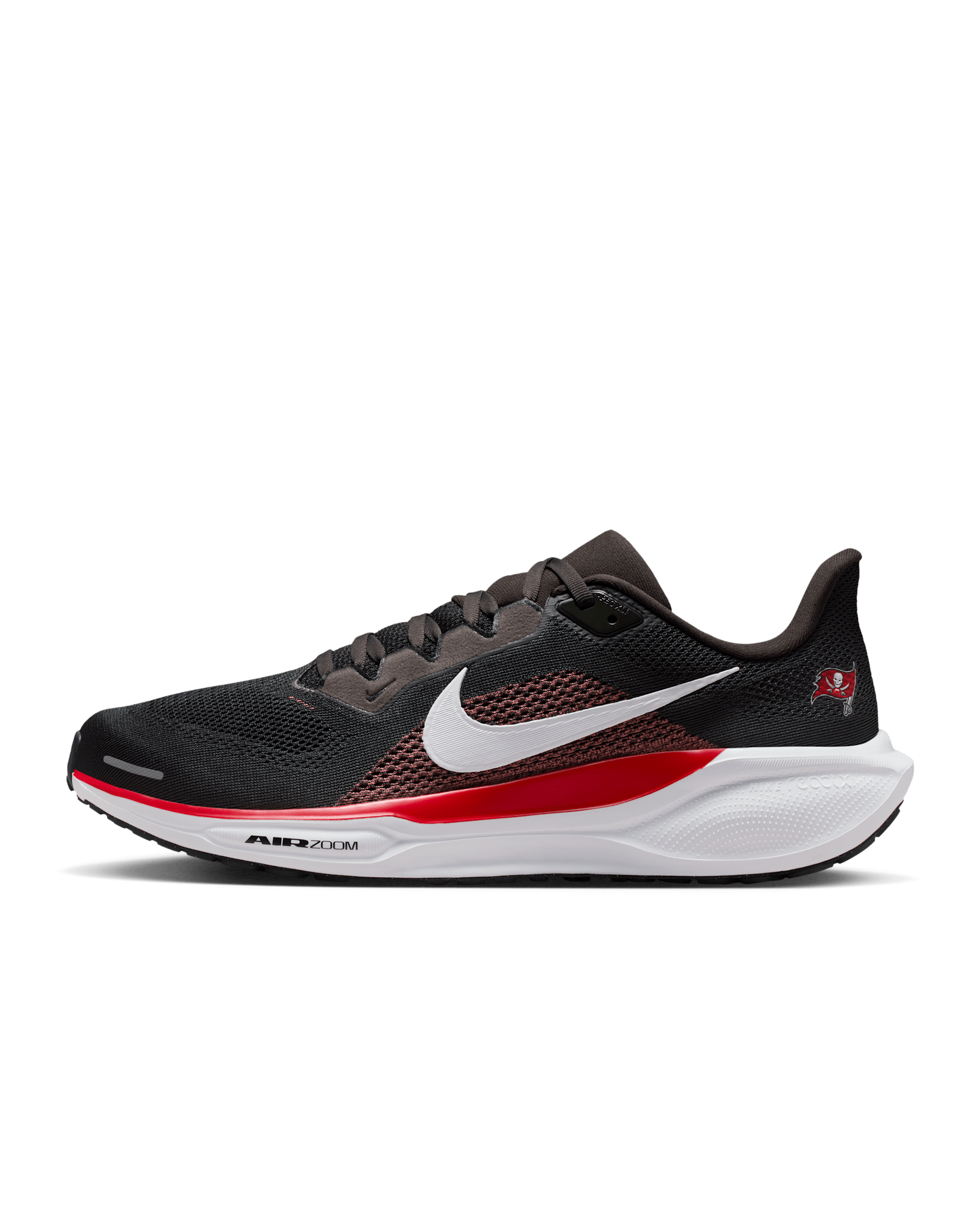 Tenis de correr en pavimento Nike de la NFL para hombre Tampa Bay Buccaneers Pegasus 41 - Peltre intenso/Rojo gimnasio/Blanco