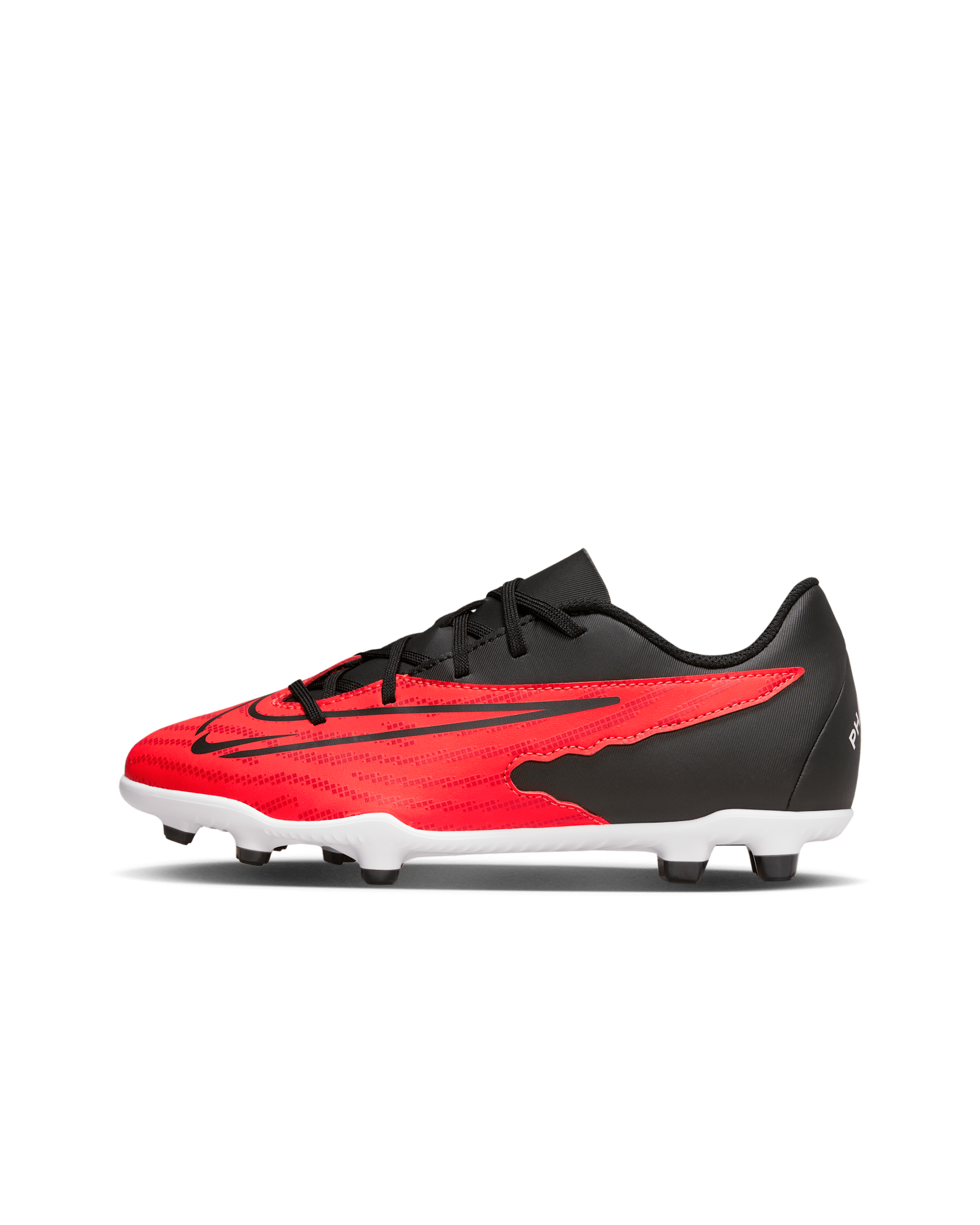 Nike Jr. Phantom GX Club Older Kids' Multi-Ground Low-Top Football Boot - Bright Crimson/White/University Red/Black
