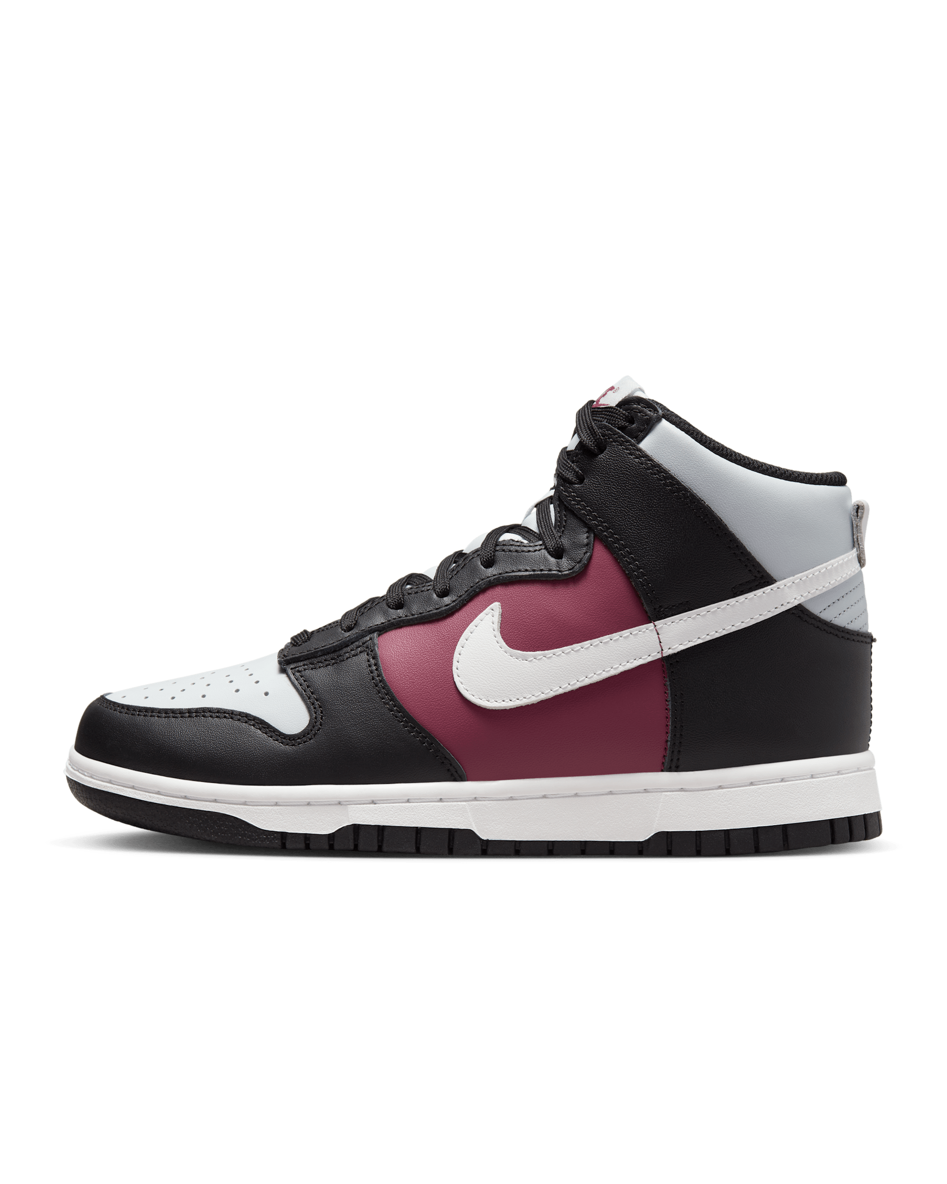 Nike Dunk High Women's Shoes - Black/Rosewood/Pure Platinum/Summit White