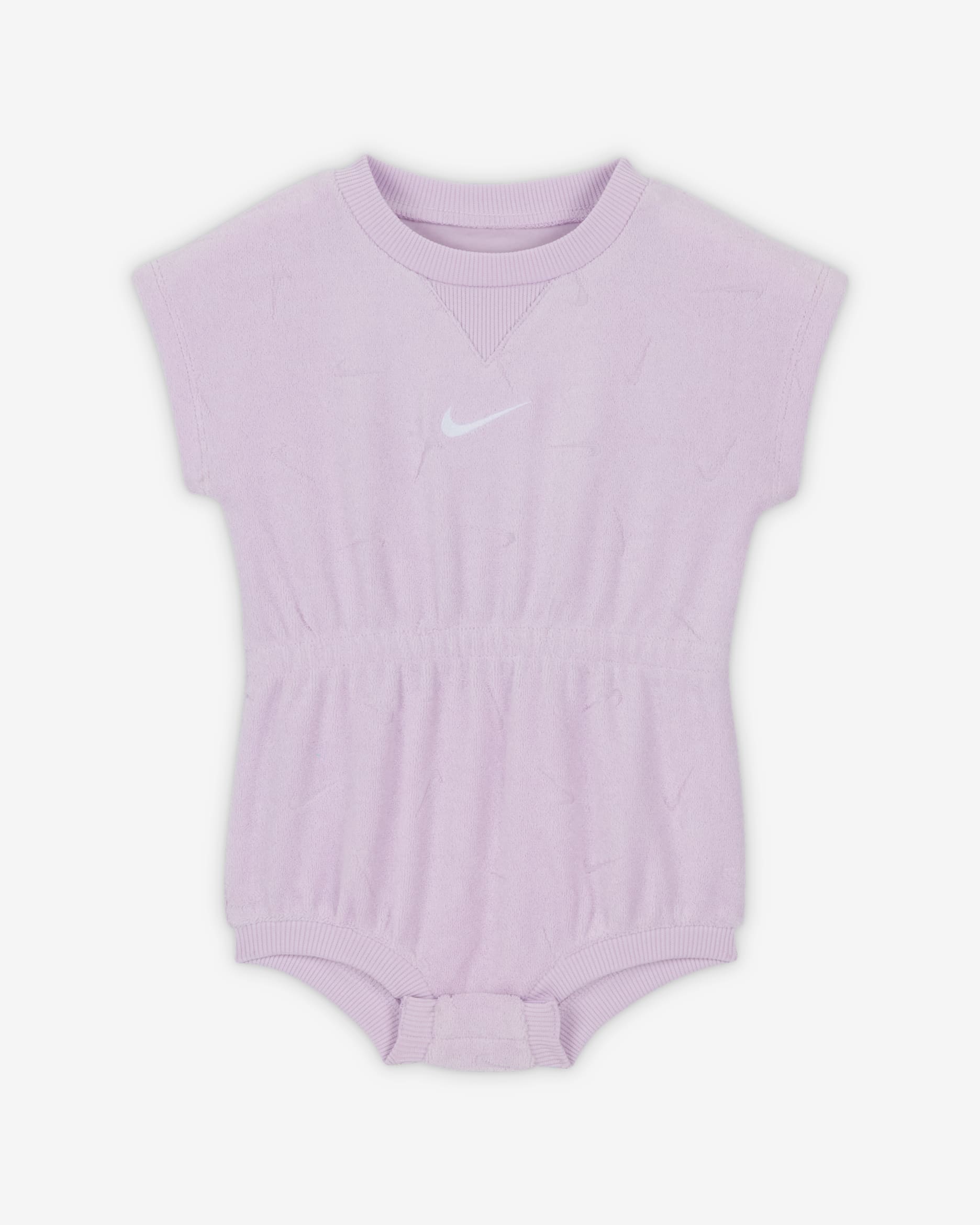 Nike Essentials Baby (0-9M) Jacquard Towel Terry Romper - Doll