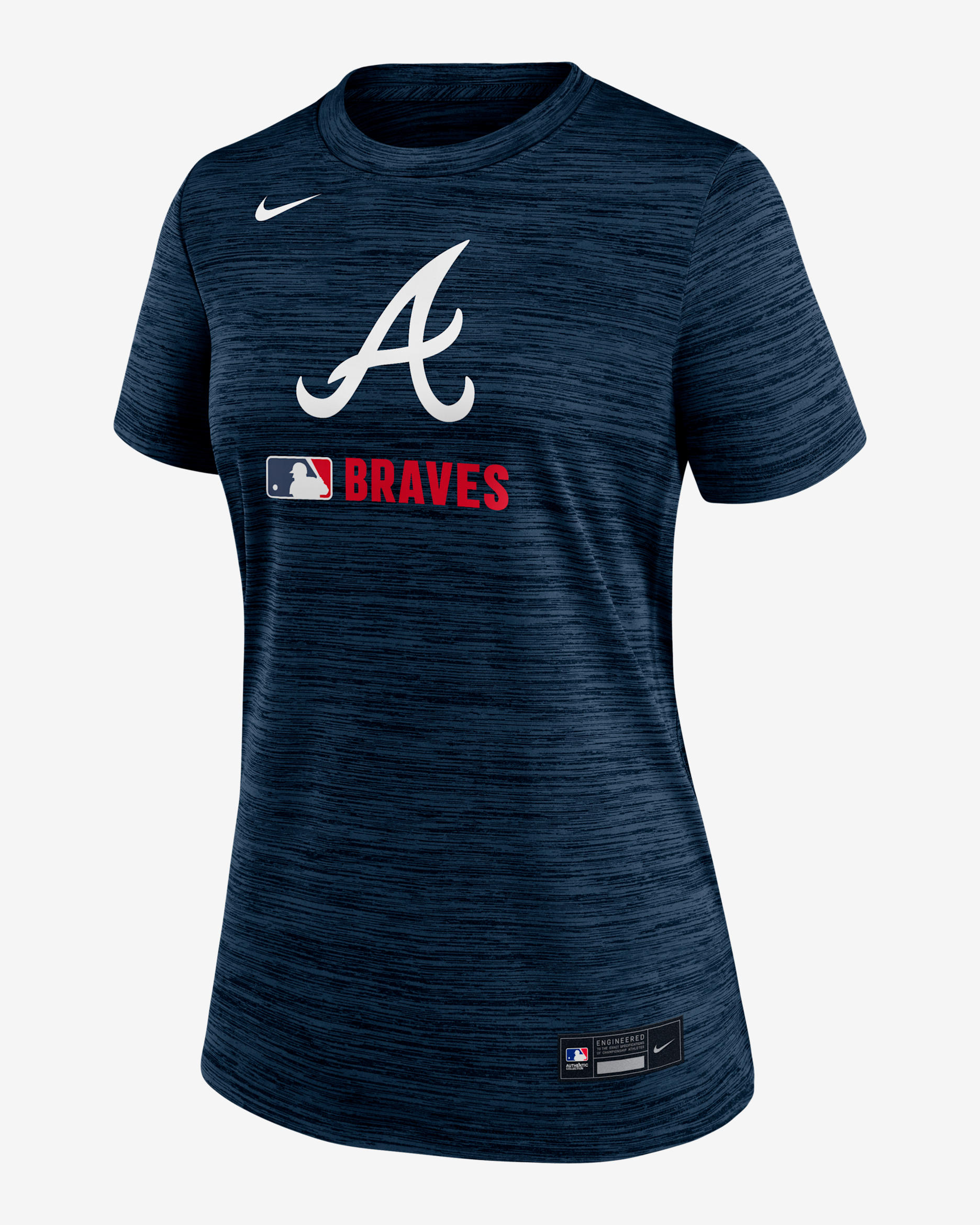 Atlanta Braves Authentic Collection Velocity Women's Nike Dri-FIT MLB T-Shirt - Navy