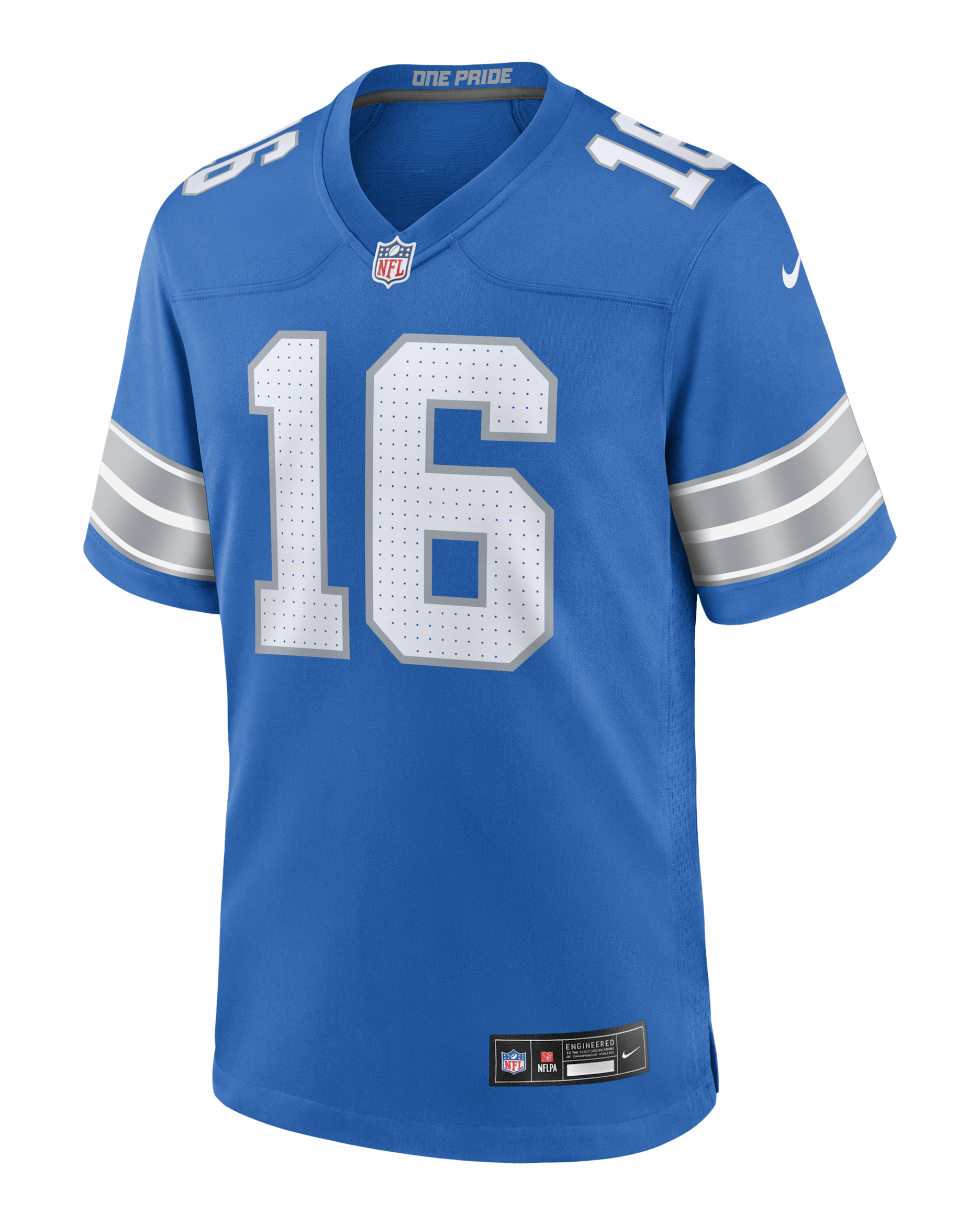 Jared Goff Detroit Lions Men's Nike NFL Game Football Jersey - Blue