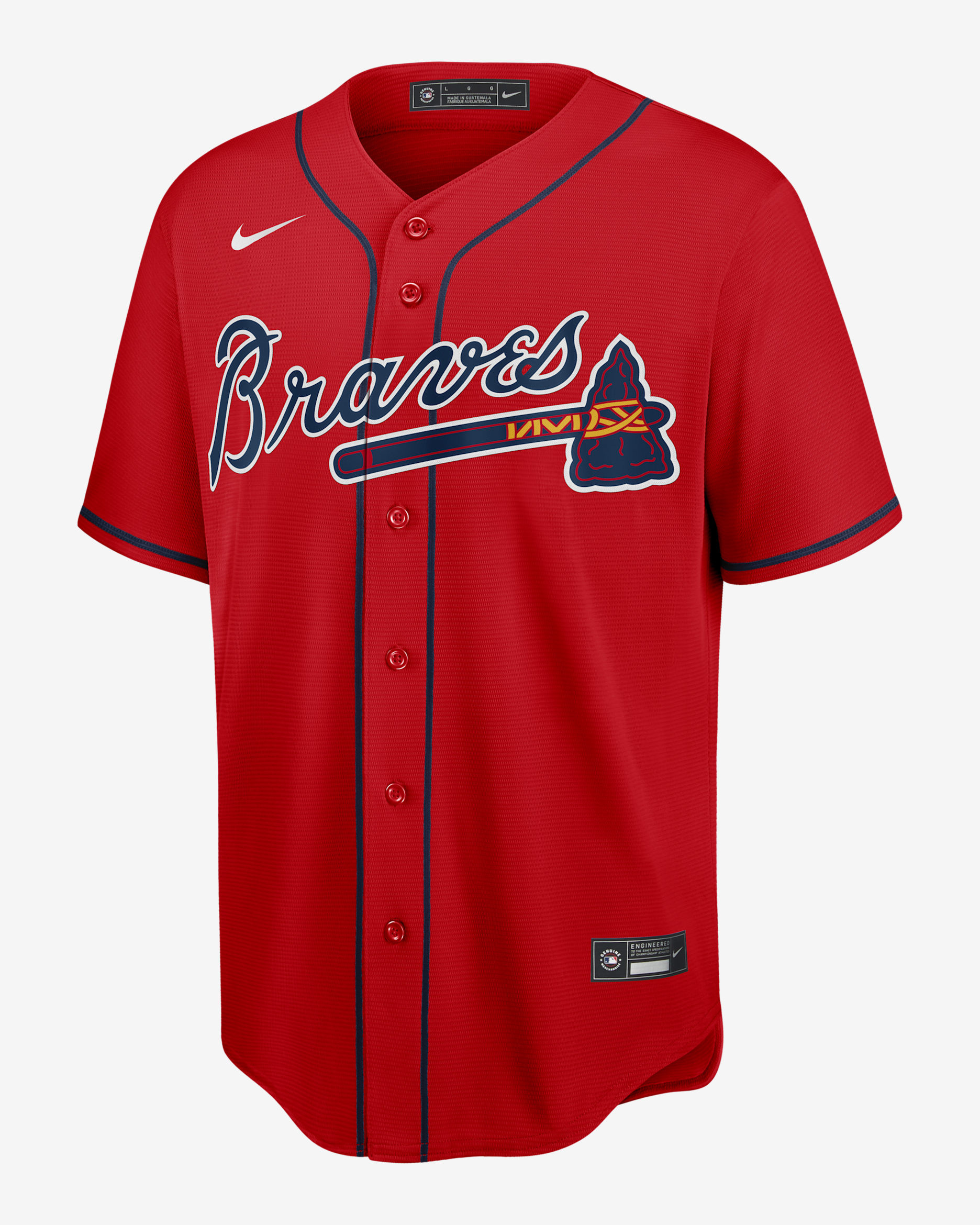 MLB Atlanta Braves Men's Replica Baseball Jersey - Sport Red