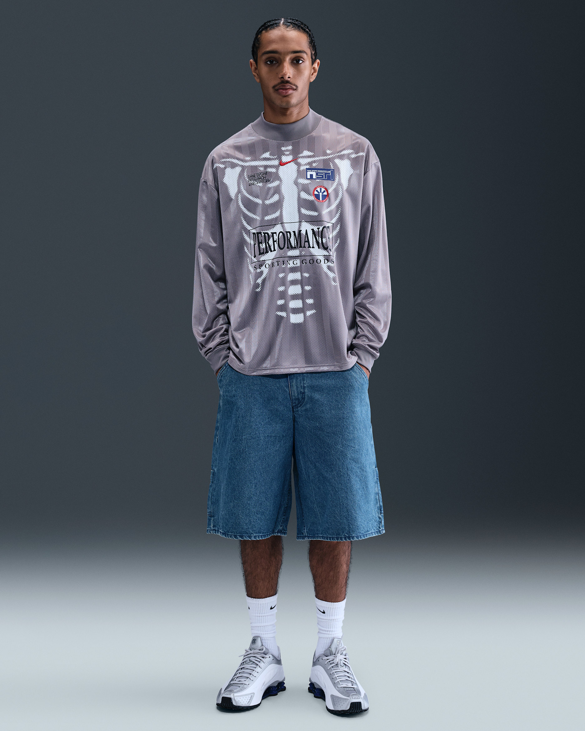 Shorts de denim para hombre Nike Sportswear - Azul gimnasio