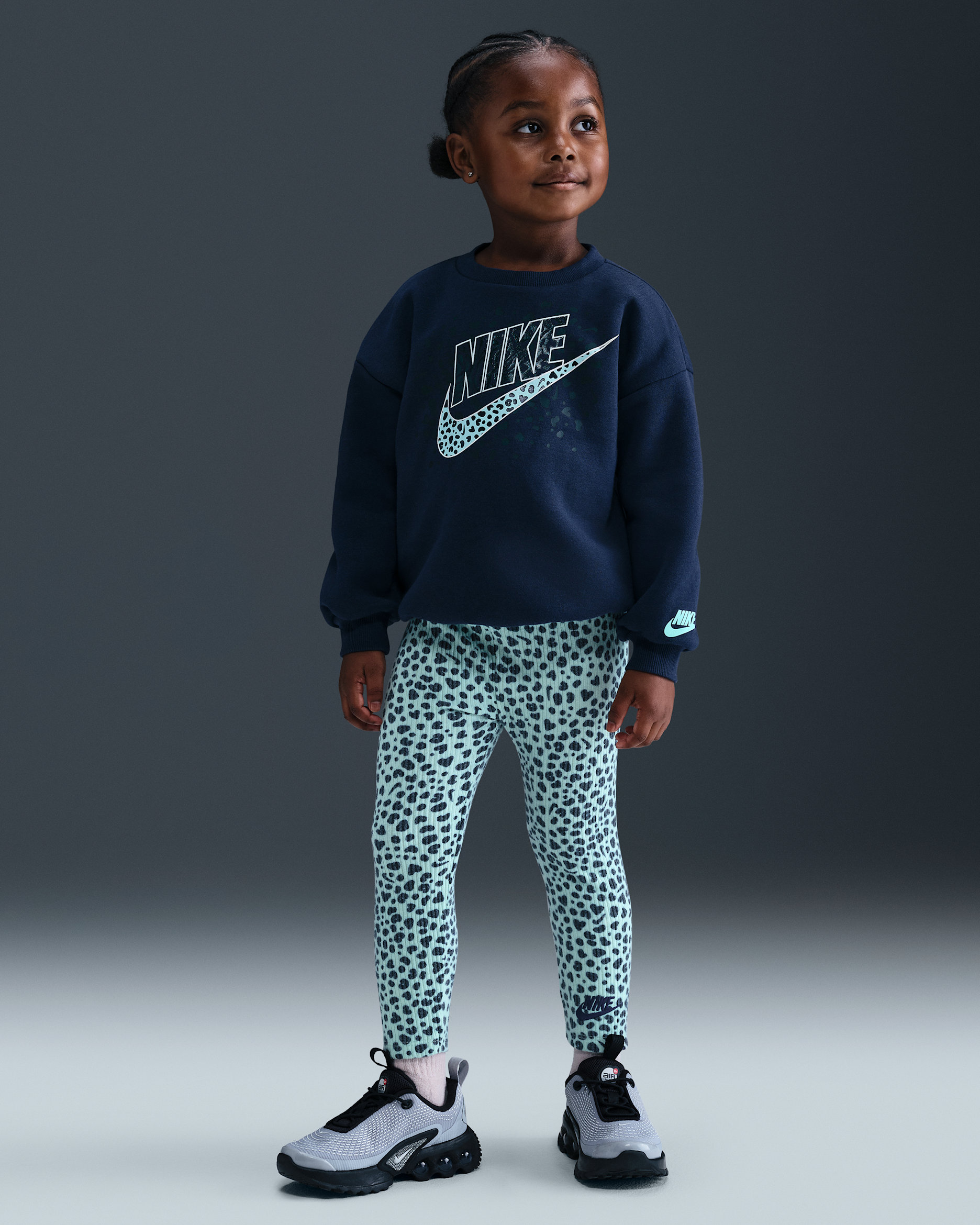 Nike Wild Warmth Toddler Crew Top and Leggings Set - Mint Foam