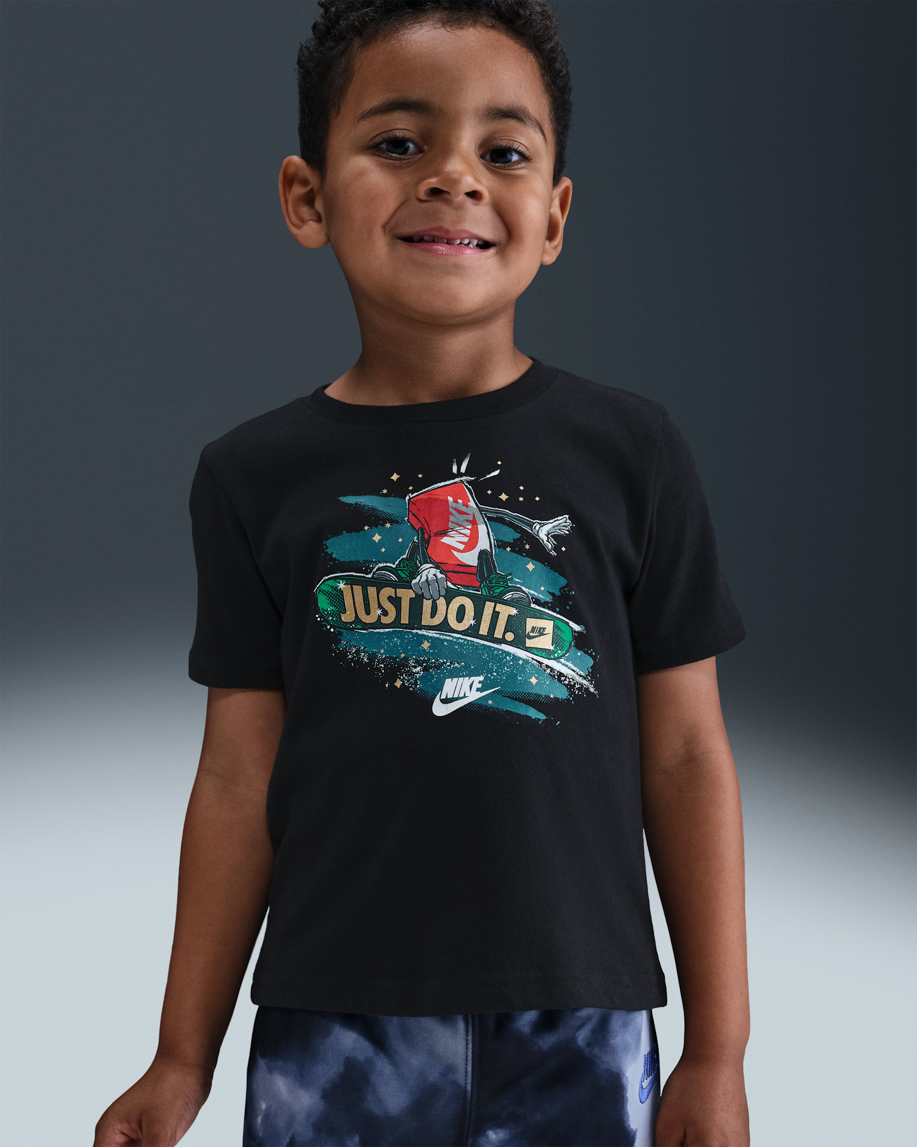 Nike Toddler Snowboard Boxy T-Shirt - Black