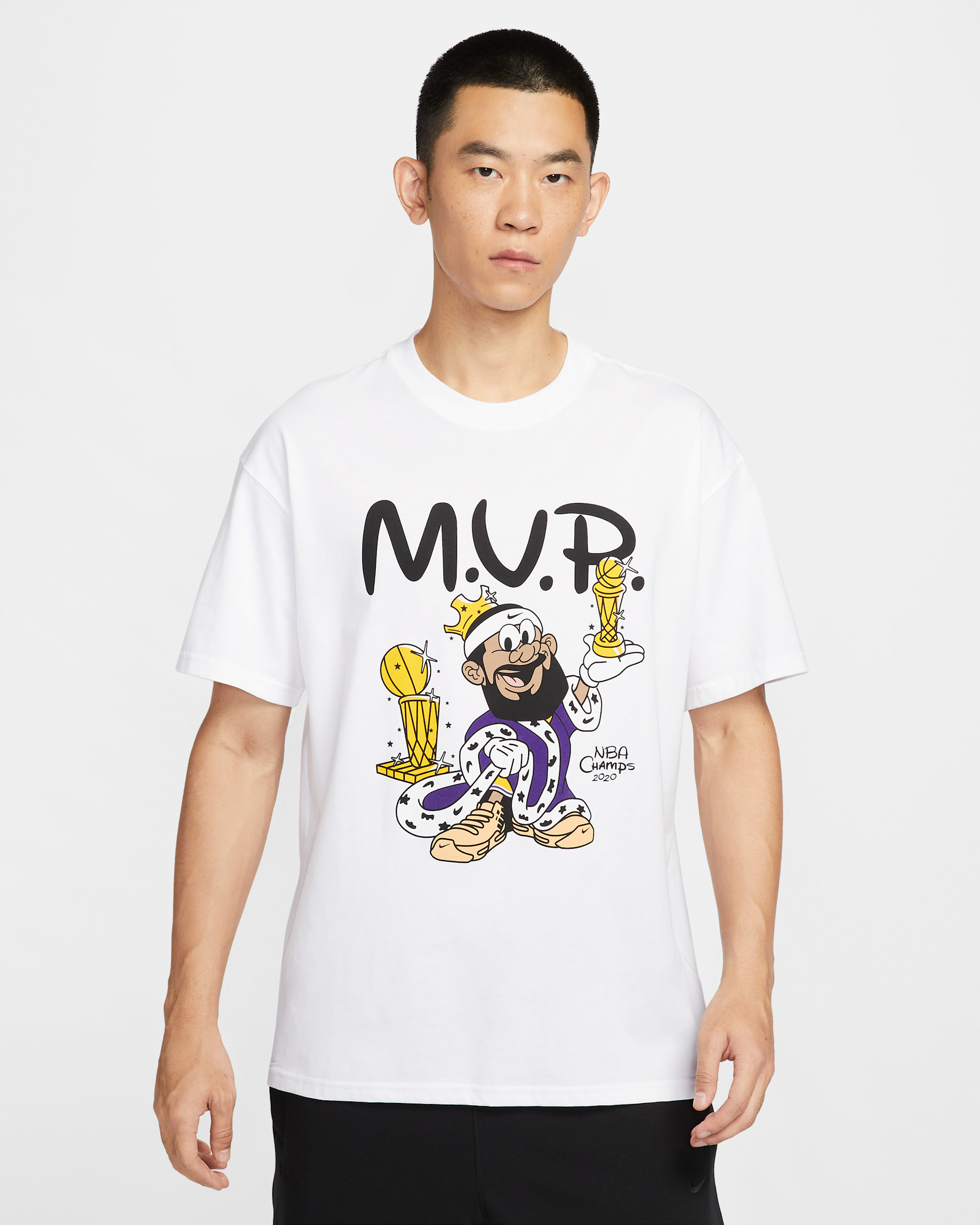 LeBron 'Bubble Boy' Men's Basketball T-Shirt - White