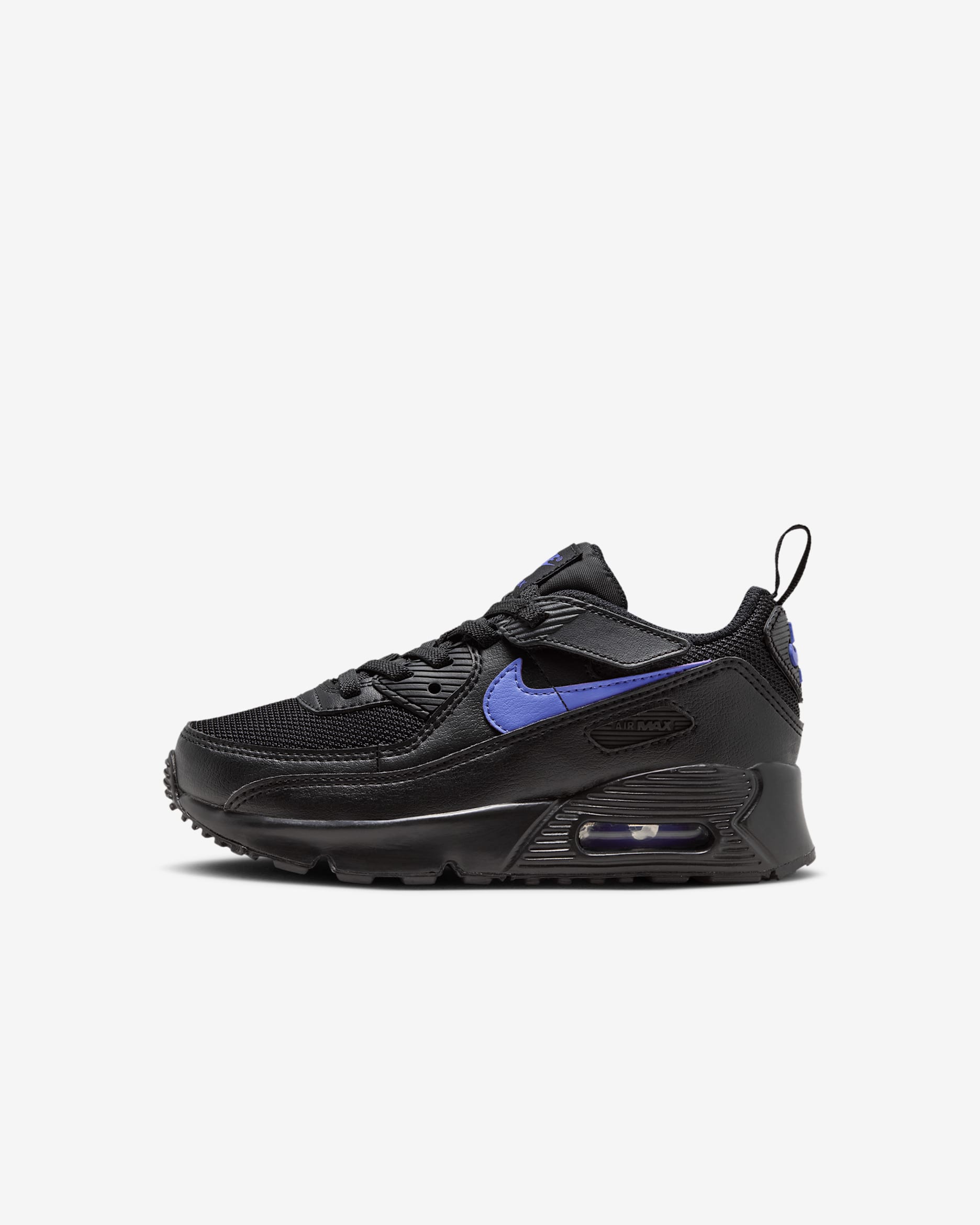 Nike Air Max 90 EasyOn sko til små barn - Svart/Svart/Sapphire