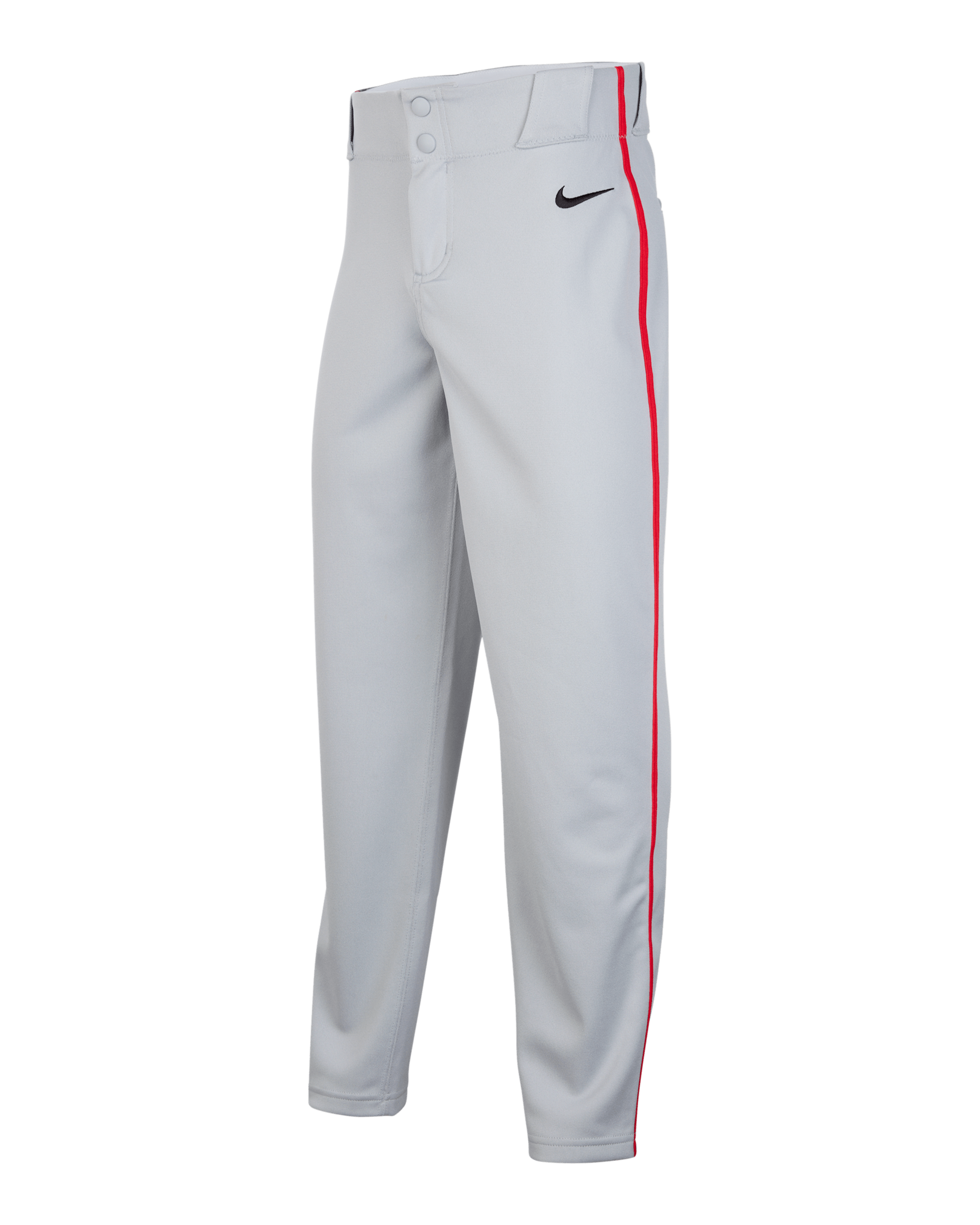 Pants de béisbol entubados para niños talla grande Nike Vapor Select 2 - Gris lobo/Rojo universitario/Negro