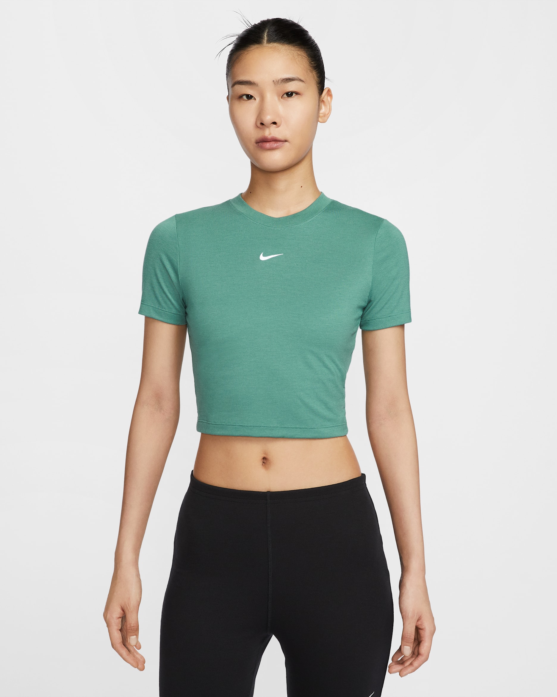 Nike Sportswear Essential Women's Slim-fit Crop T-Shirt - Bicoastal/White