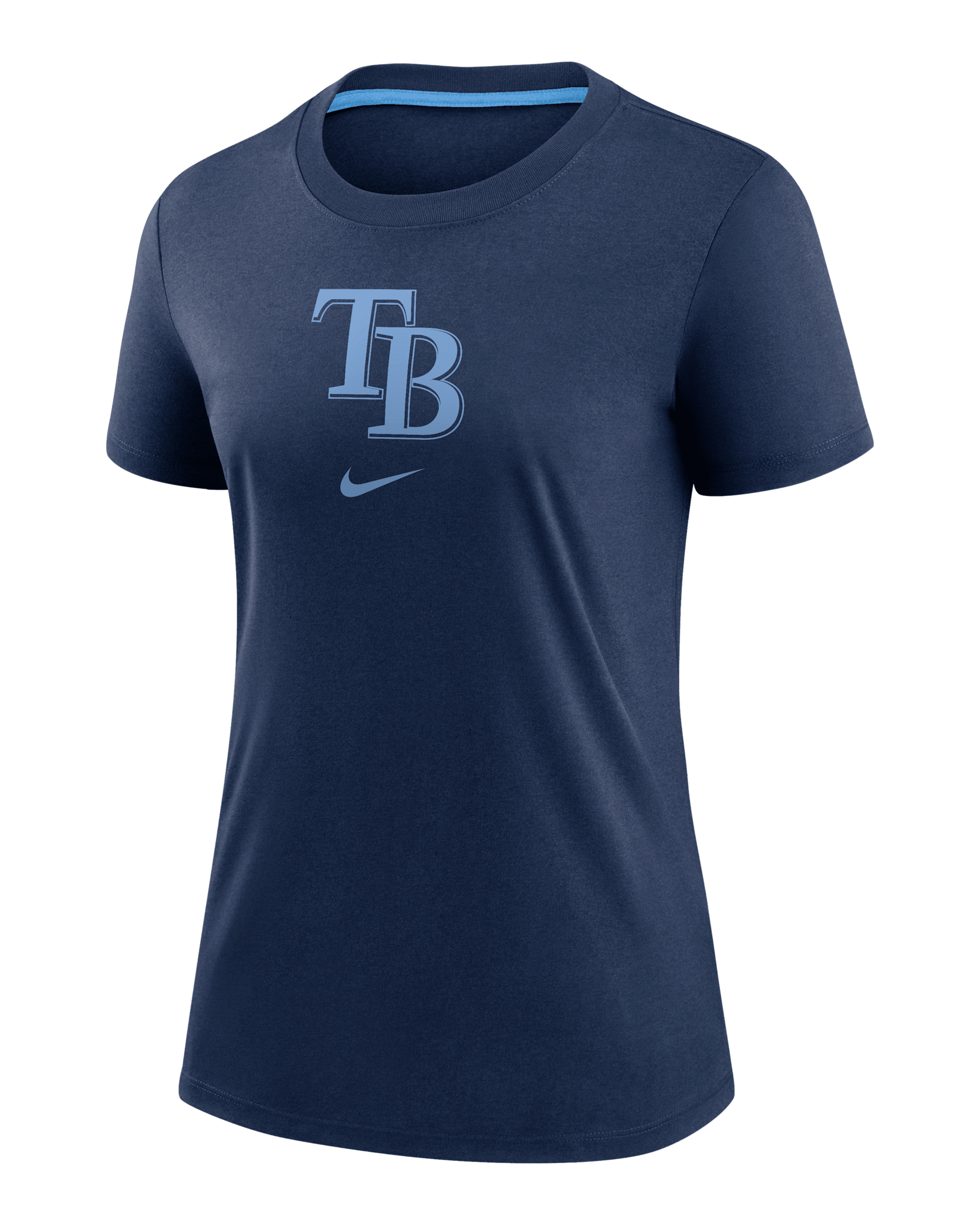 Playera Nike de la MLB para mujer Tampa Bay Rays Authentic Collection Early Work - Azul marino