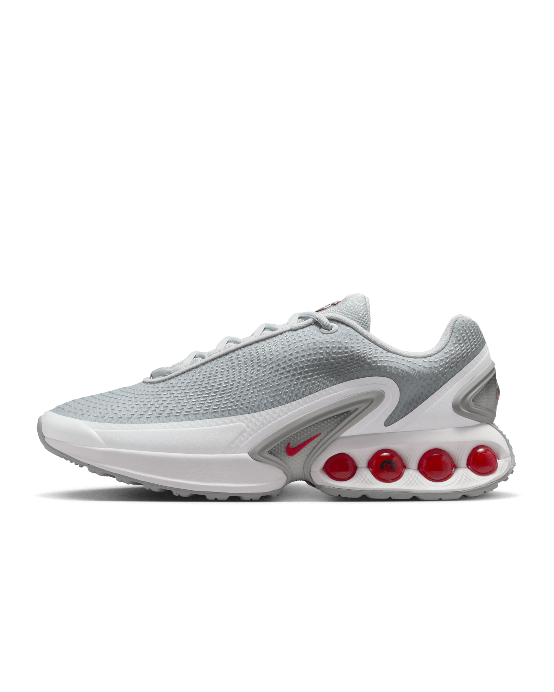 Nike Air Max Dn Shoes - Pure Platinum/Wolf Grey/Metallic Silver/University Red