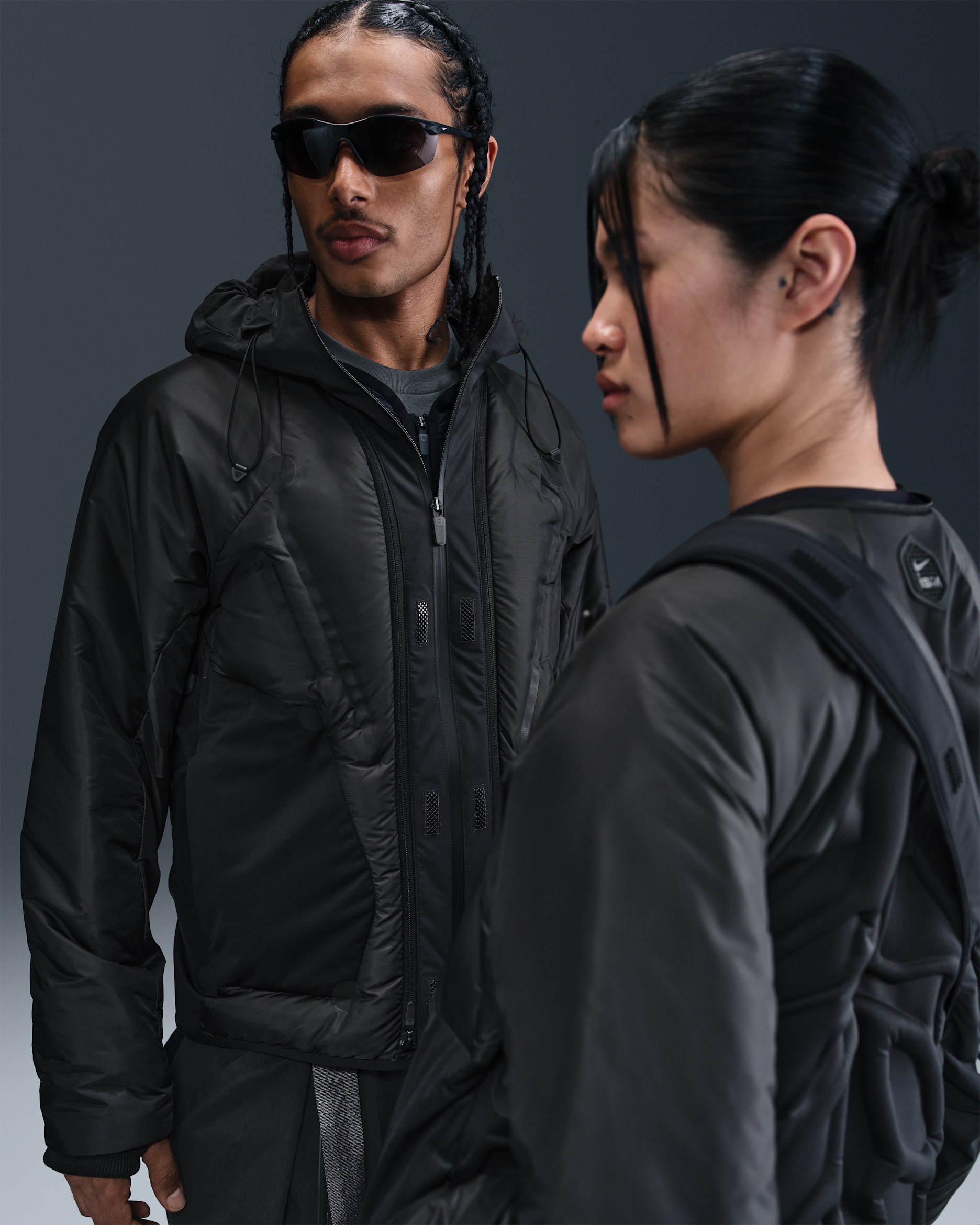 나이키 ISPA 어댑트 센스 에어 재킷 - 블랙/블랙/블랙