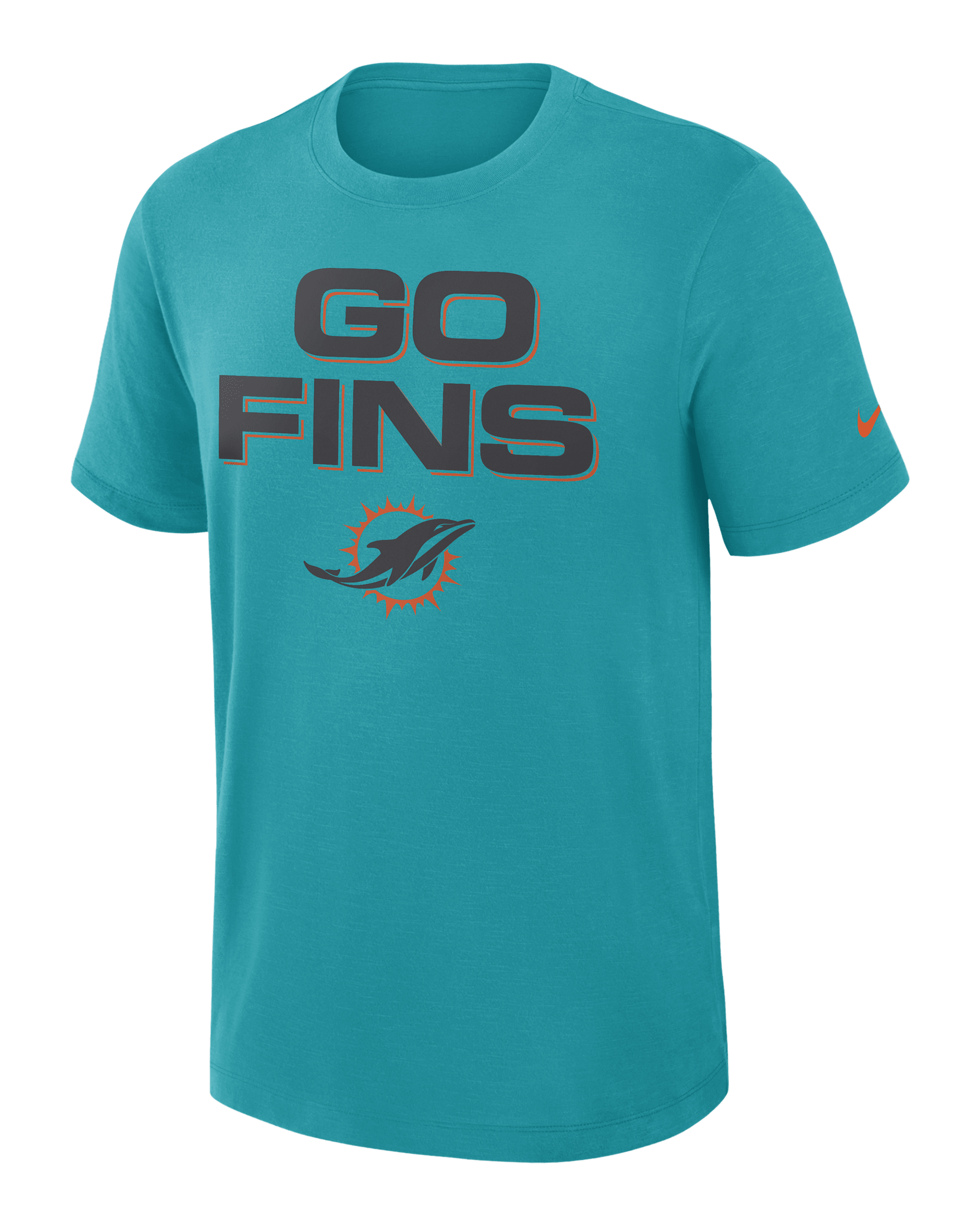 Miami Dolphins Rivalries Collection Slub Men's Nike Dri-FIT NFL T-Shirt - Aqua