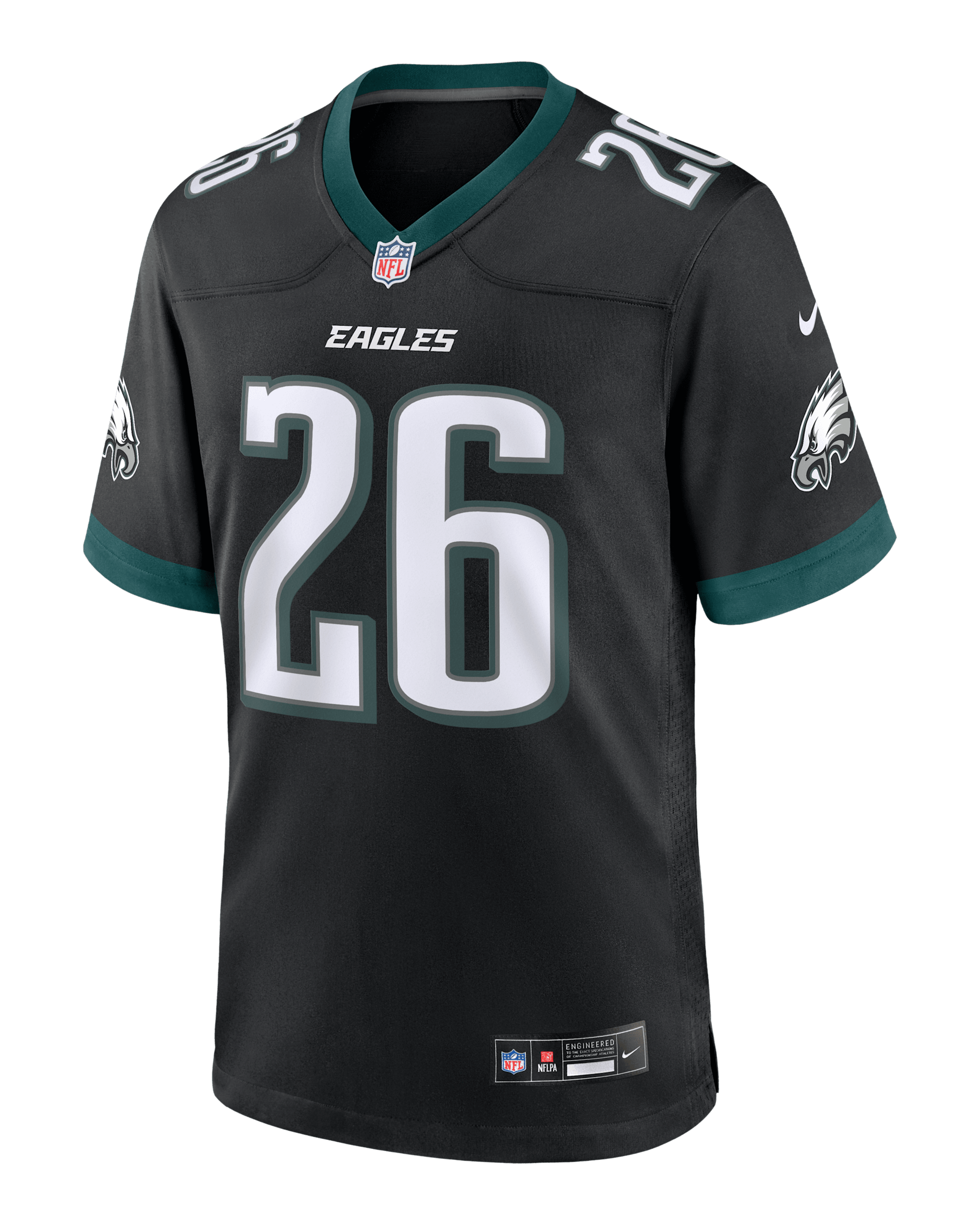Saquon Barkley Philadelphia Eagles Men's Nike NFL Game Jersey - Black