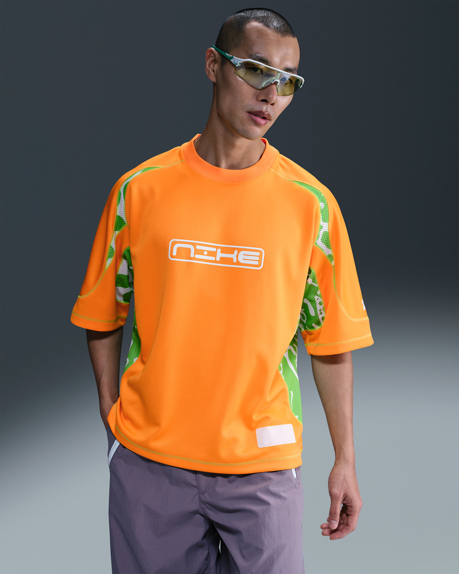 Nike Project F.R.O.G. Men's Short-Sleeved Top - Sundial/Sundial/Green Strike/White