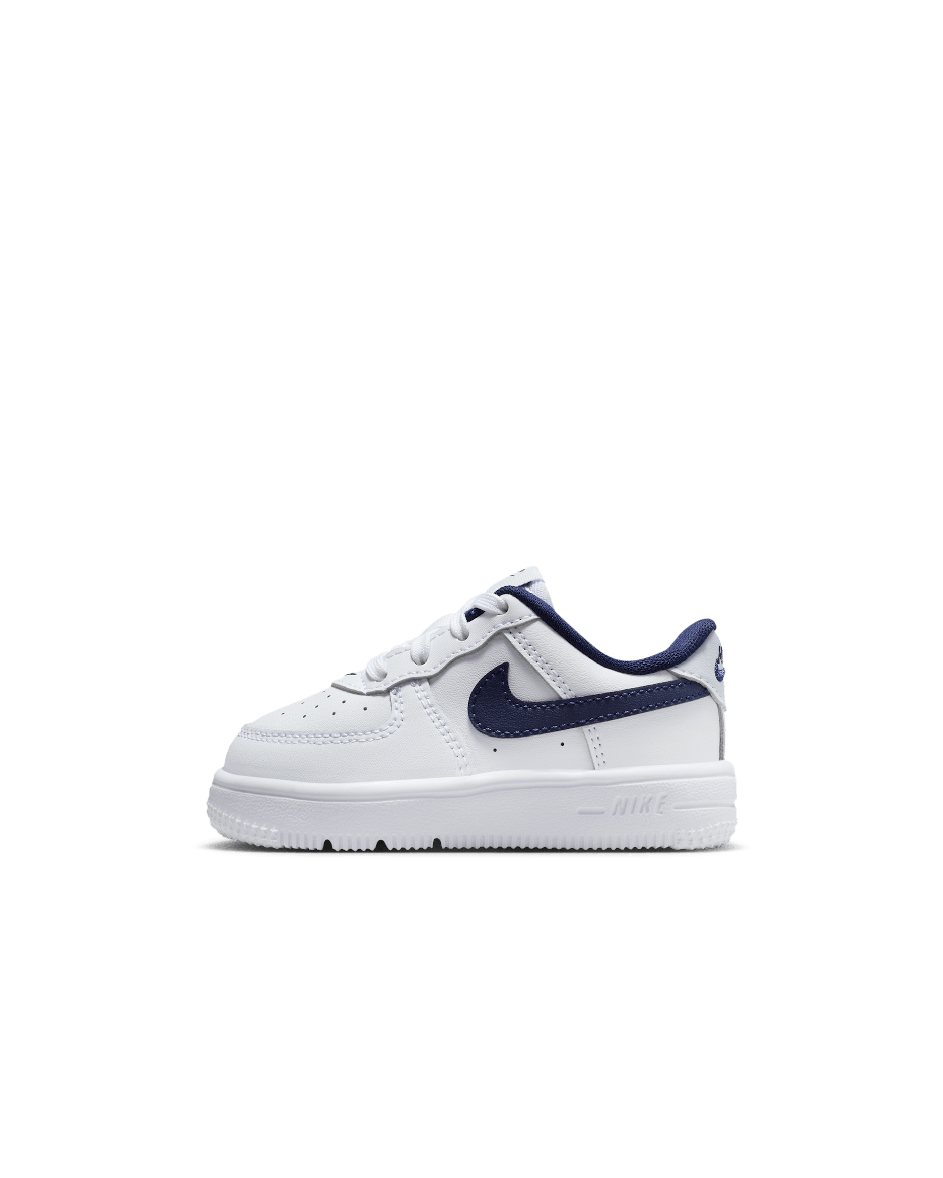 Nike Force 1 Low Baby/Toddler Shoes - White/Football Grey/Midnight Navy