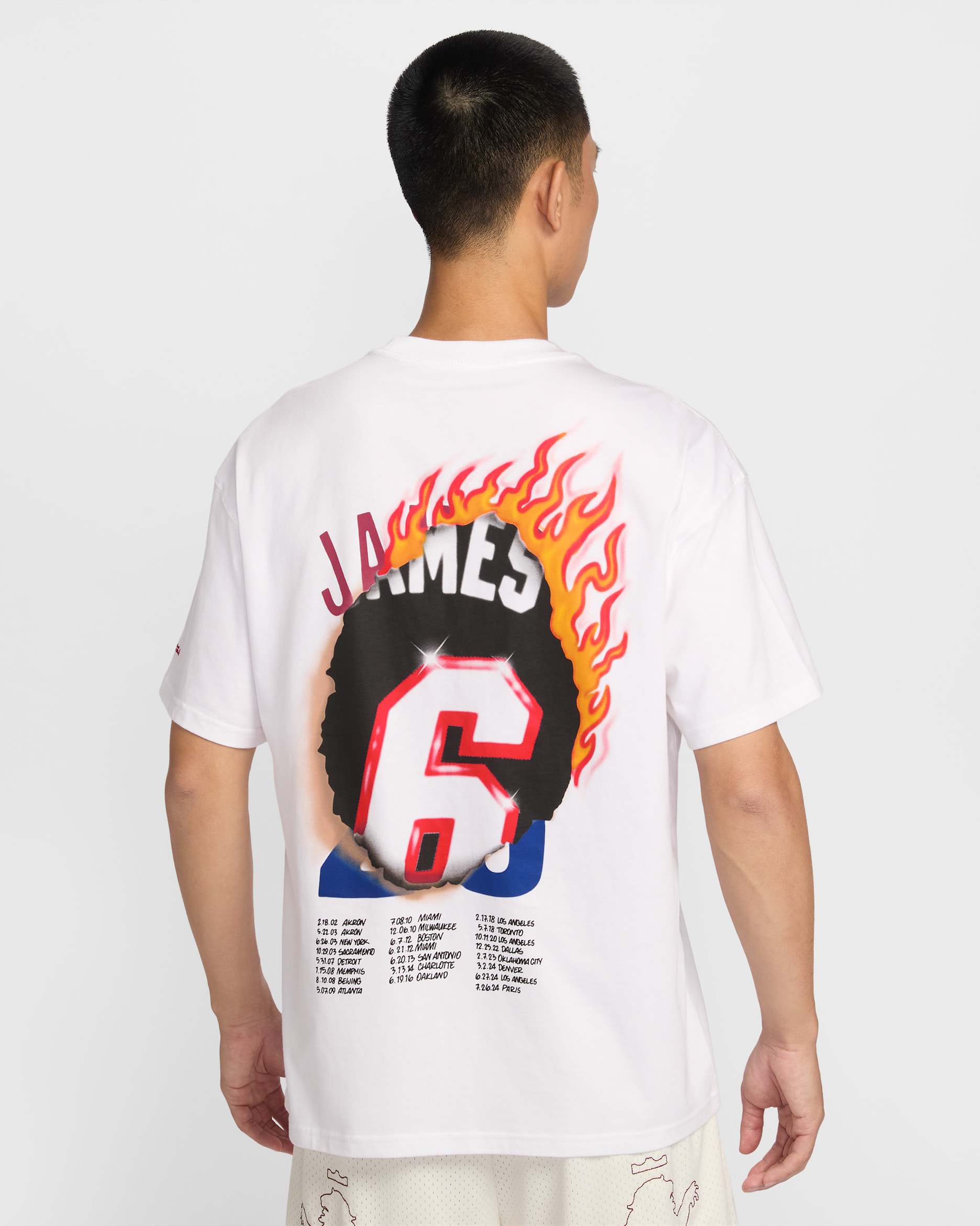 レブロン "Good Intentions" メンズ バスケットボール Tシャツ - ホワイト