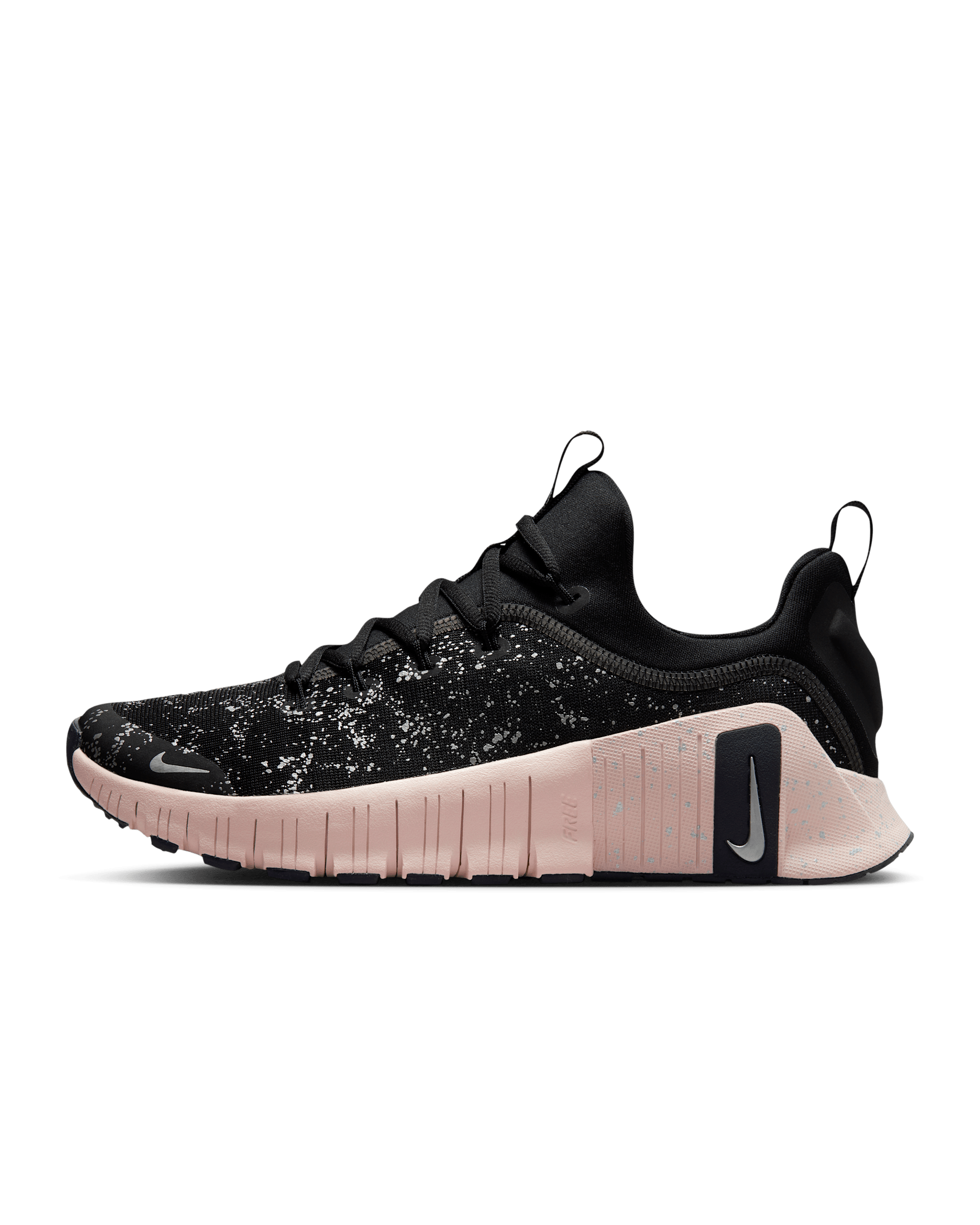 Nike Free Metcon 6 SE Women's Workout Shoes - Black/Silt Red/Metallic Silver