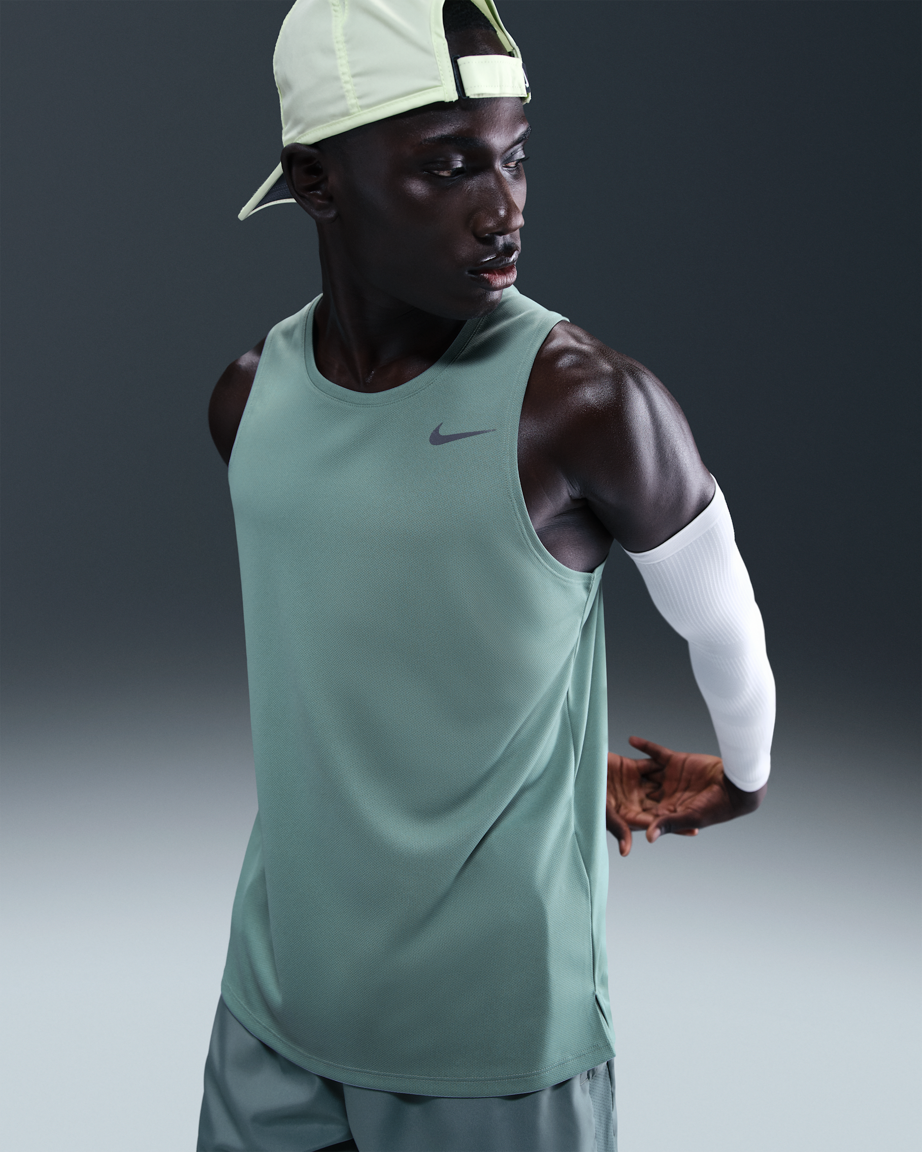 Nike Miler Men's Dri-FIT Running Tank Top - Cannon