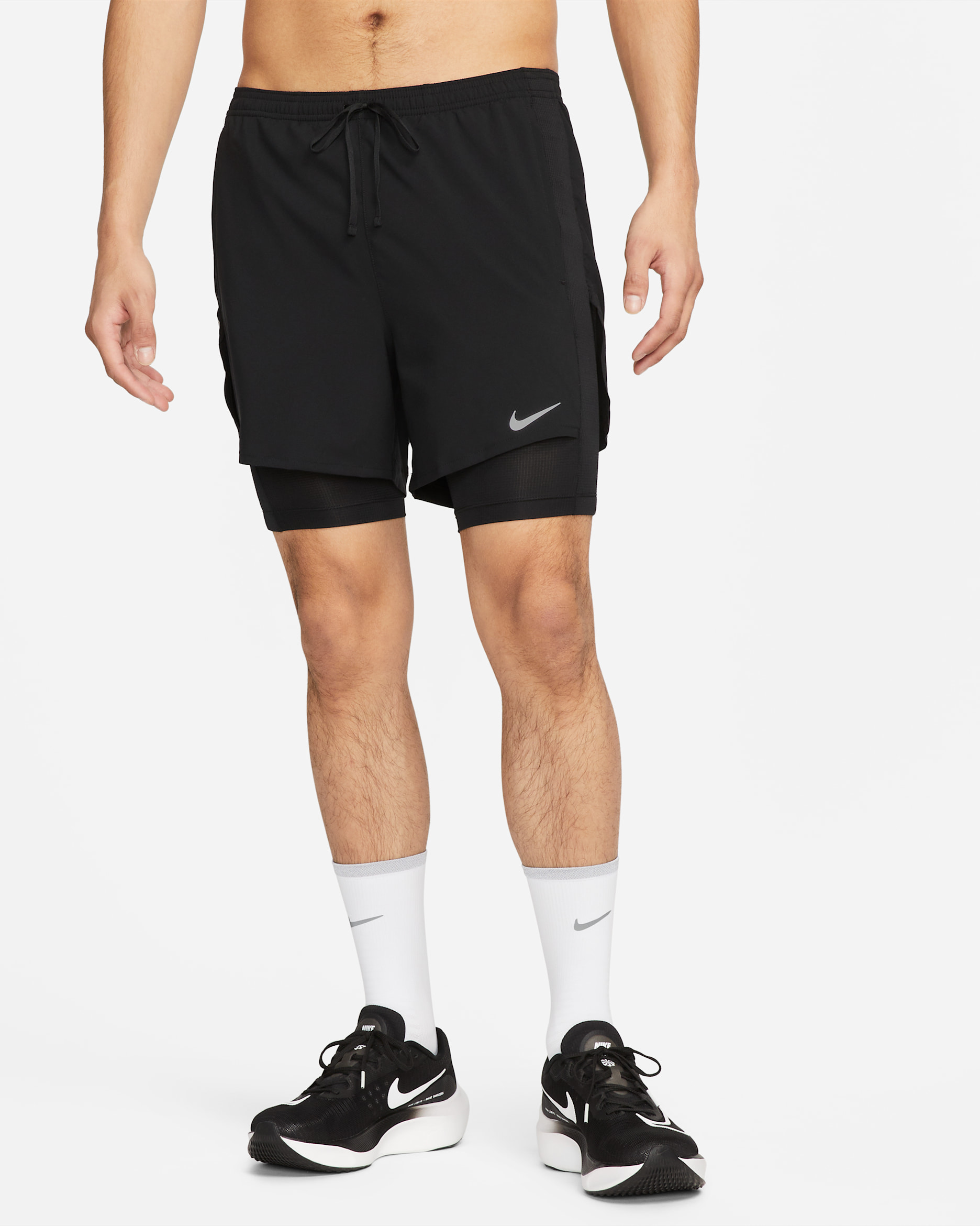 Nike Dri-FIT Run Division Stride Men's Running Shorts - Black/Black