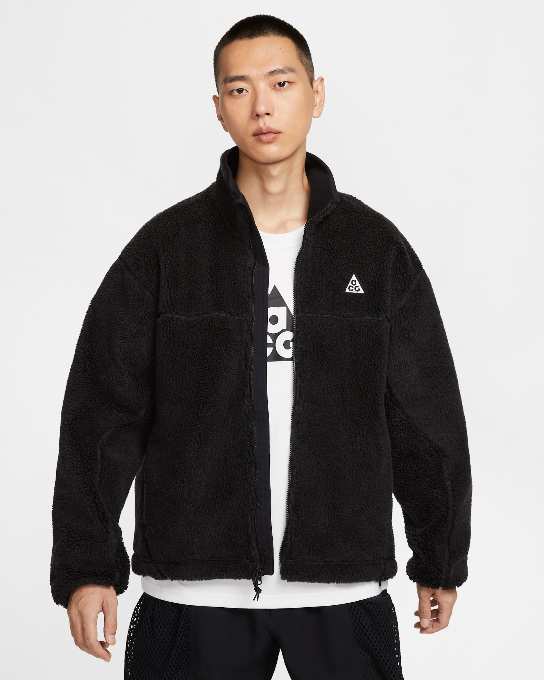 Nike ACG "Canwell Glacier" Men's Therma-FIT ADV Windproof Jacket - Black/Black/Summit White