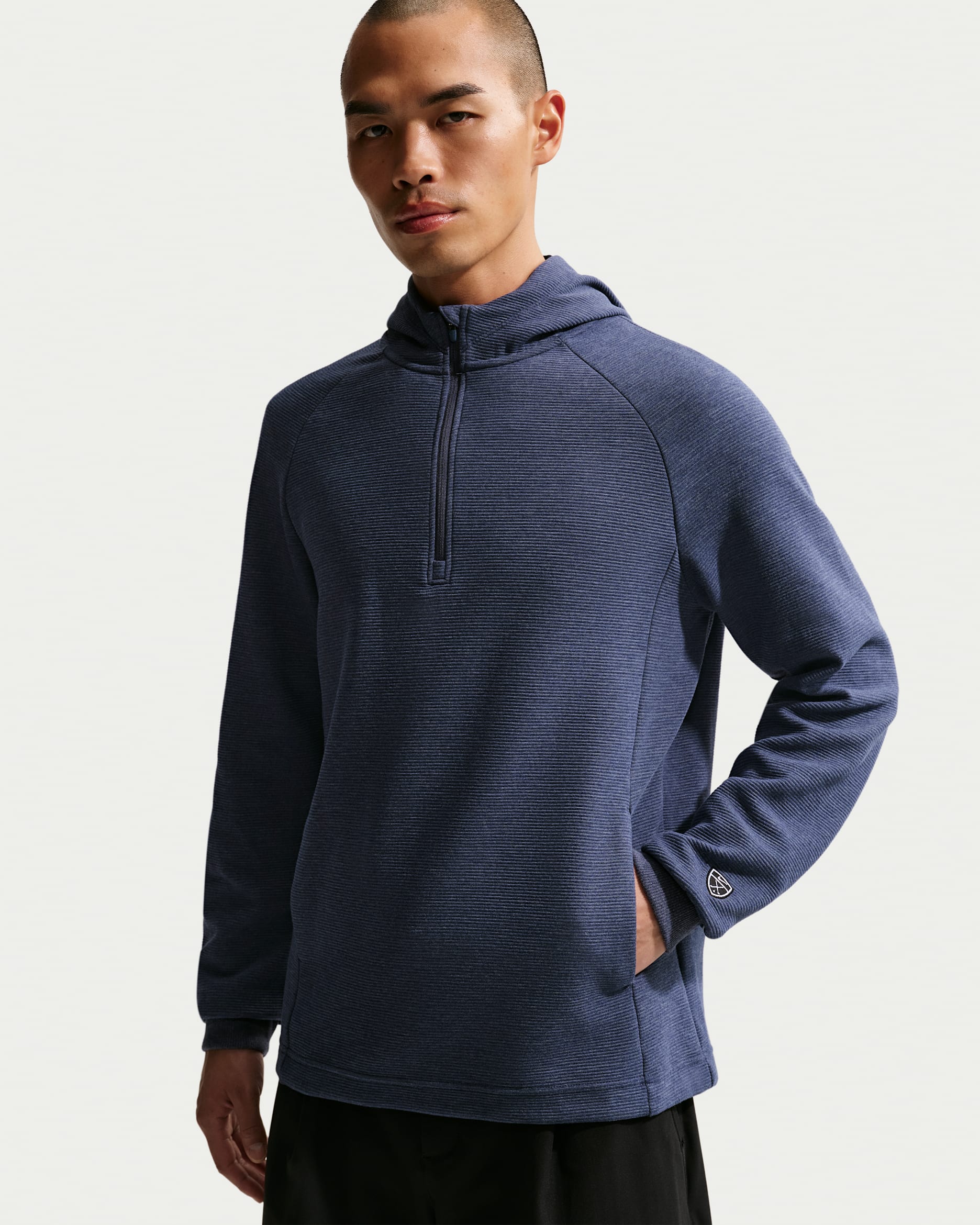 나이키 파 남성 써마 핏 후디 - 칼리지 네이비/화이트/썬더 블루/블랙