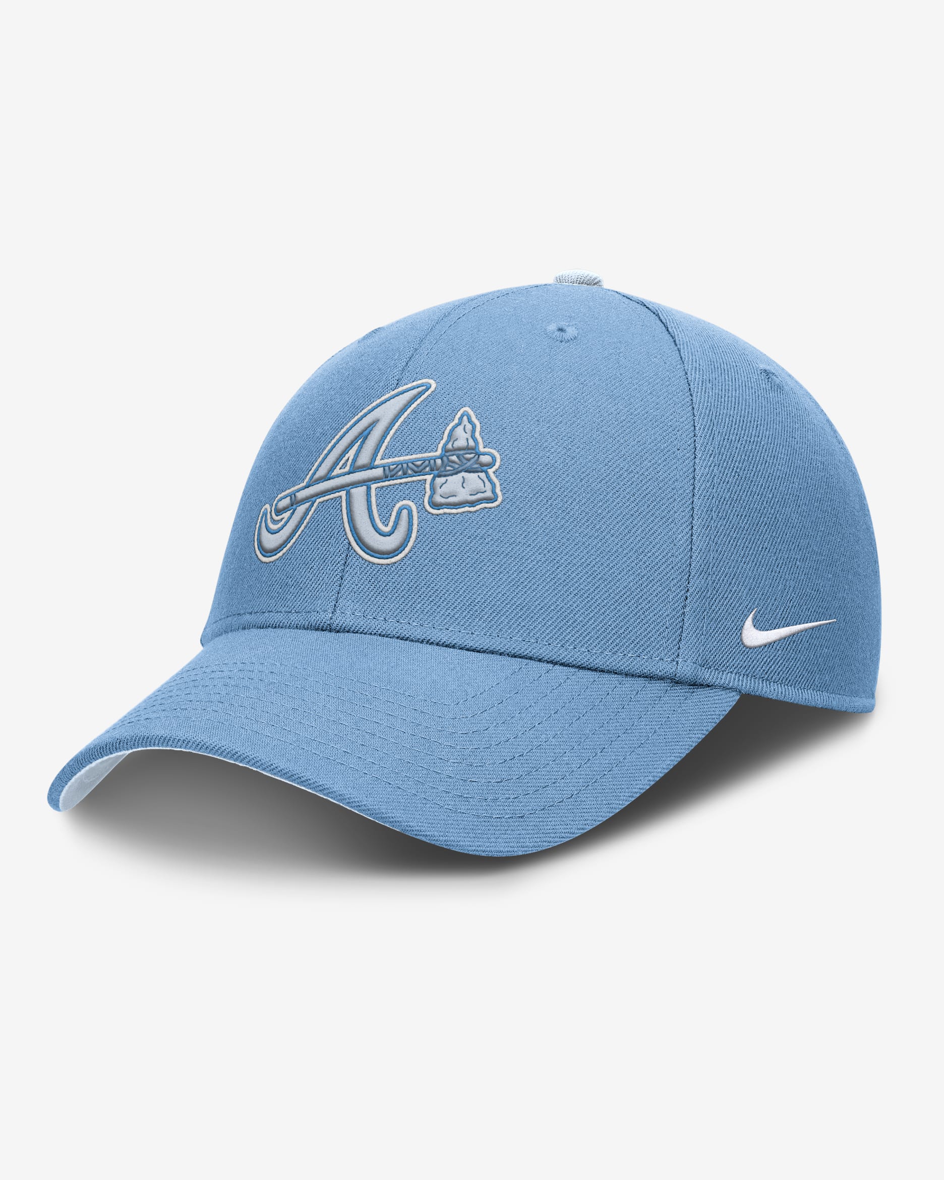 Atlanta Braves Rise Men's Nike Dri-FIT MLB Adjustable Hat - Light Blue