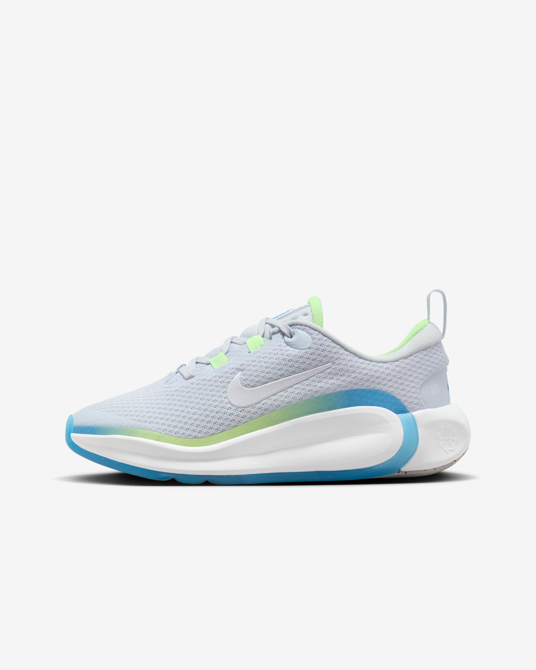 Nike Infinity Flow Older Kids' Running Shoes - Football Grey/Barely Volt/Photo Blue/White