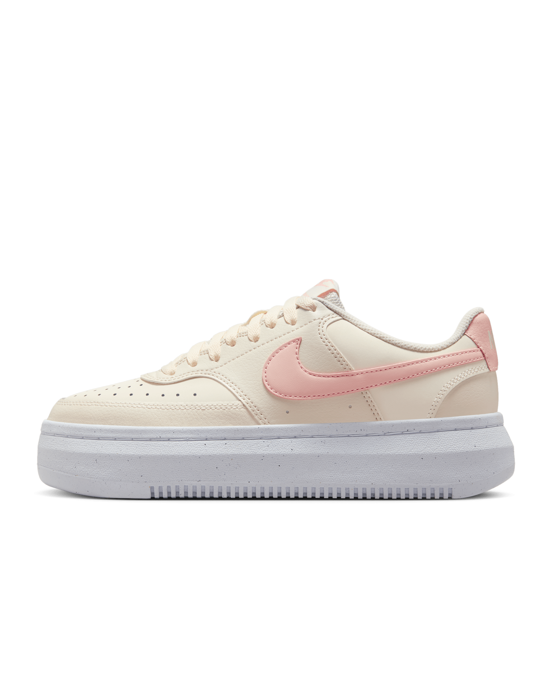 Tenis para mujer Nike Court Vision Alta - Marfil pálido/Blanco/Coral lavado