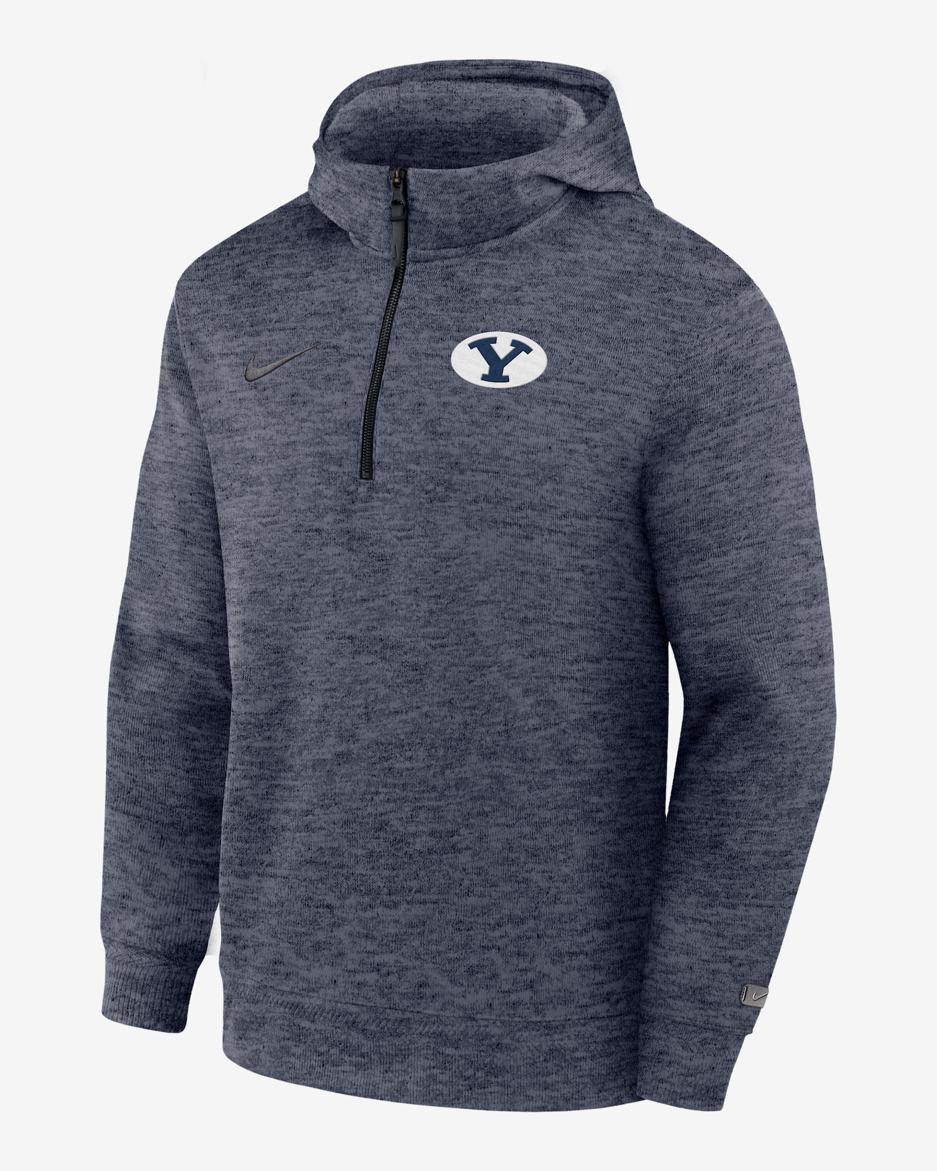 Sudadera con gorro de entrenador de básquetbol para hombre BYU Cougars Nike NCAA - Azul marino universitario