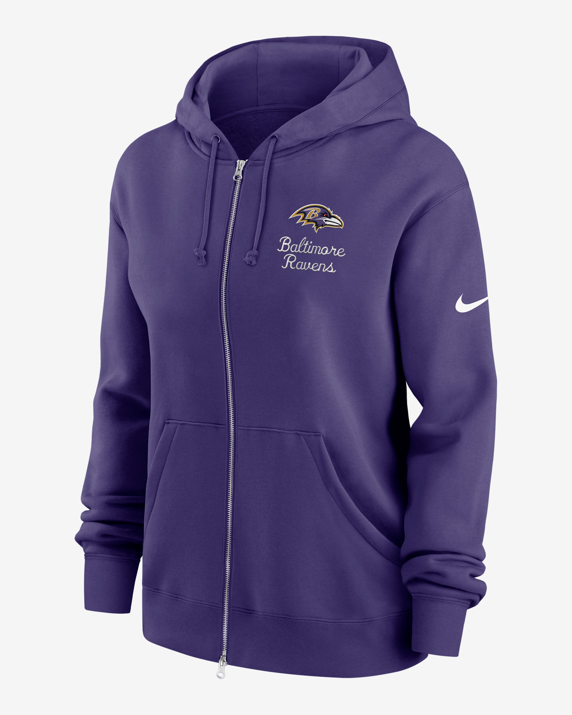 Baltimore Ravens Phoenix Rewind Women's Nike NFL Full-Zip Hoodie - Purple