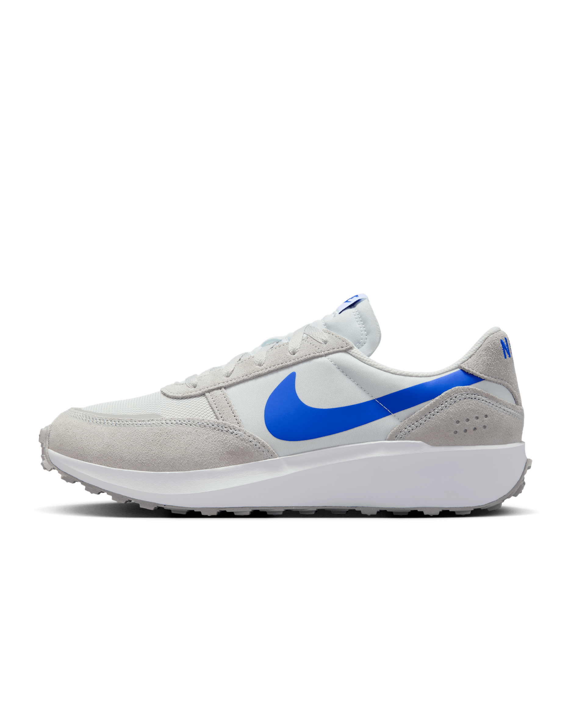 Nike Waffle Nav 男鞋 - Flat Silver/白色/Photon Dust/Hyper Royal