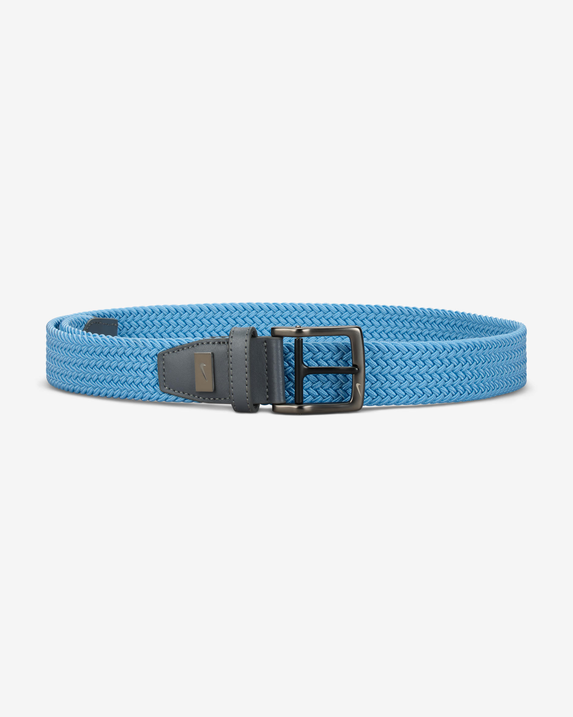 Nike Men's Stretch Woven Golf Belt - Light Blue/Grey/Silver/Silver