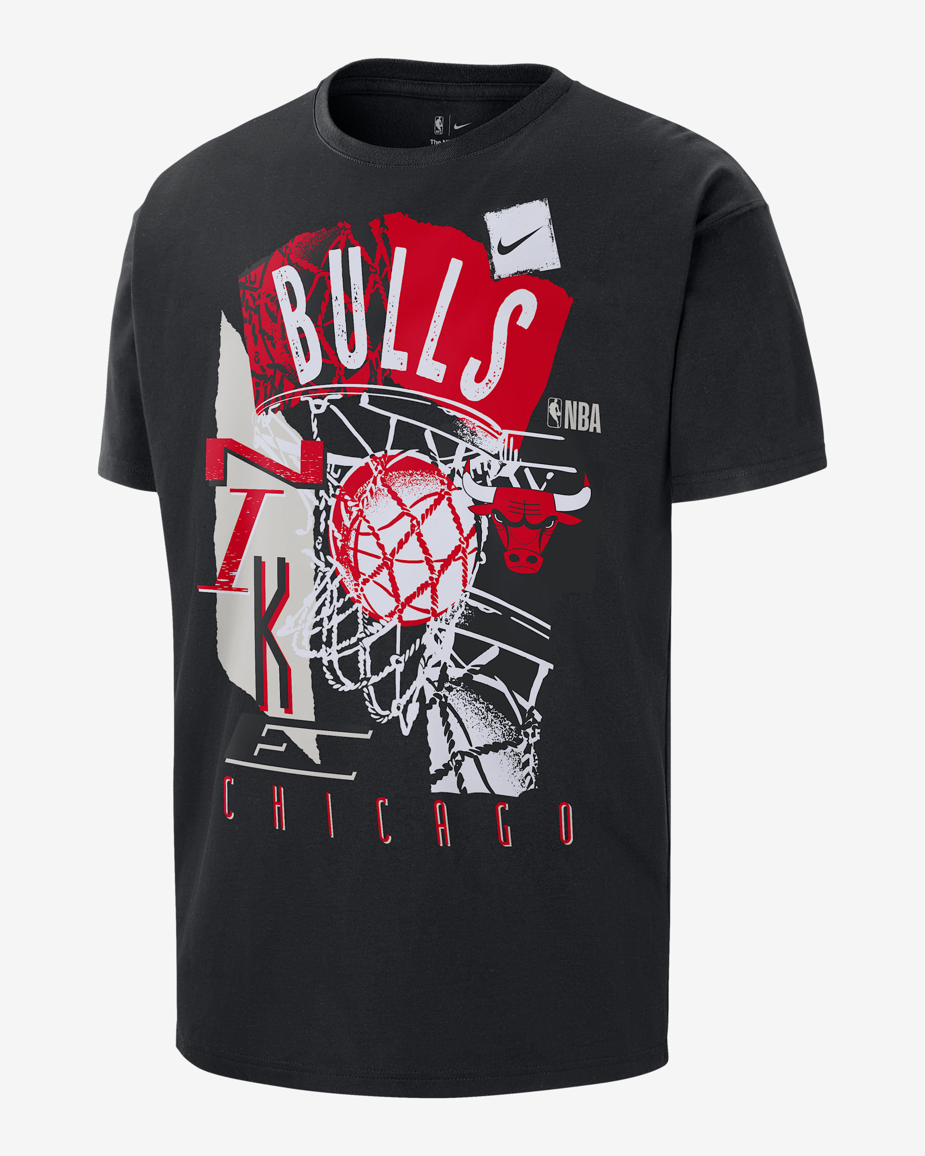 Chicago Bulls Courtside Nike NBA Vintage shirt voor heren - Zwart