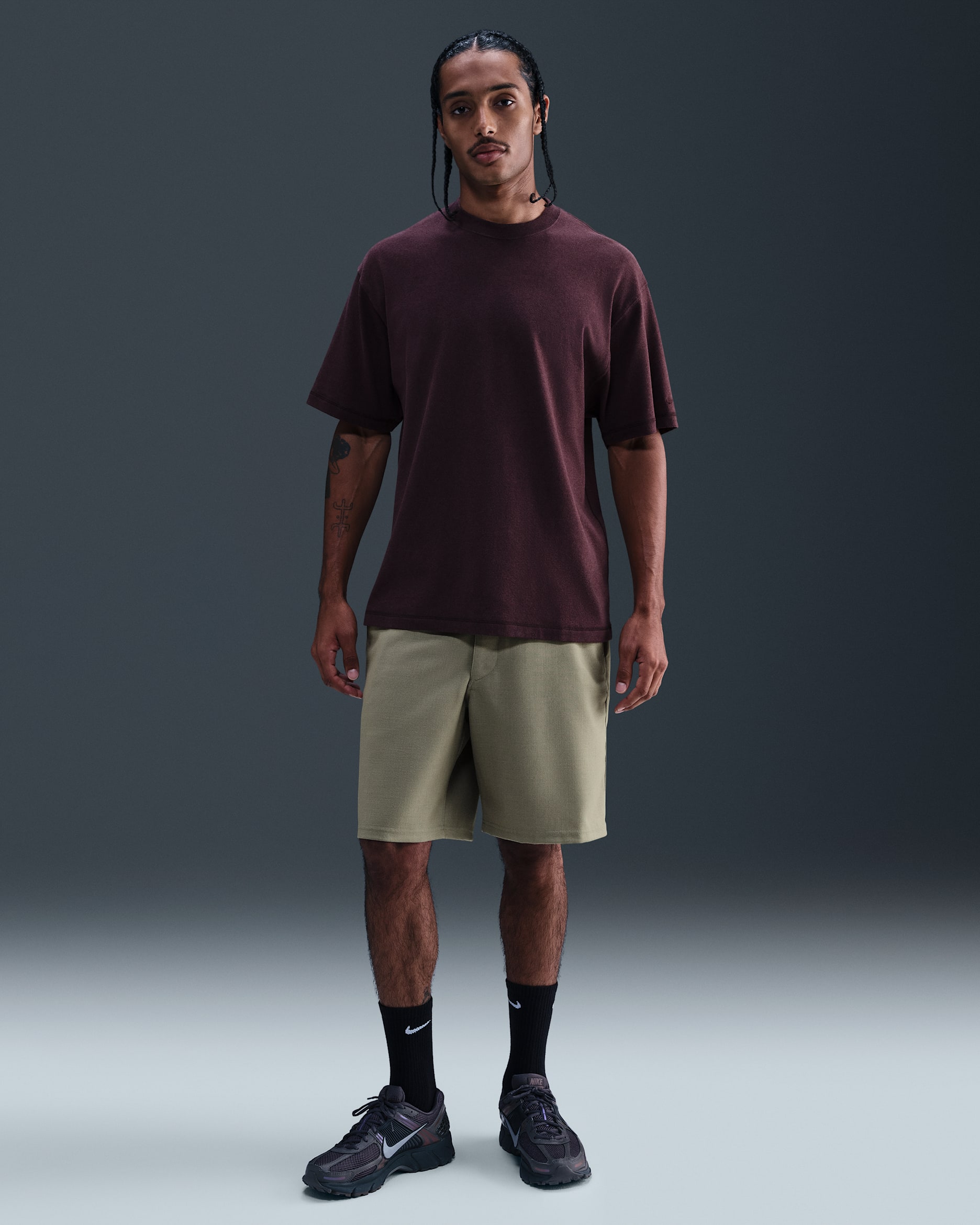 Υφαντό σορτς Nike Wool Classics - Light Army
