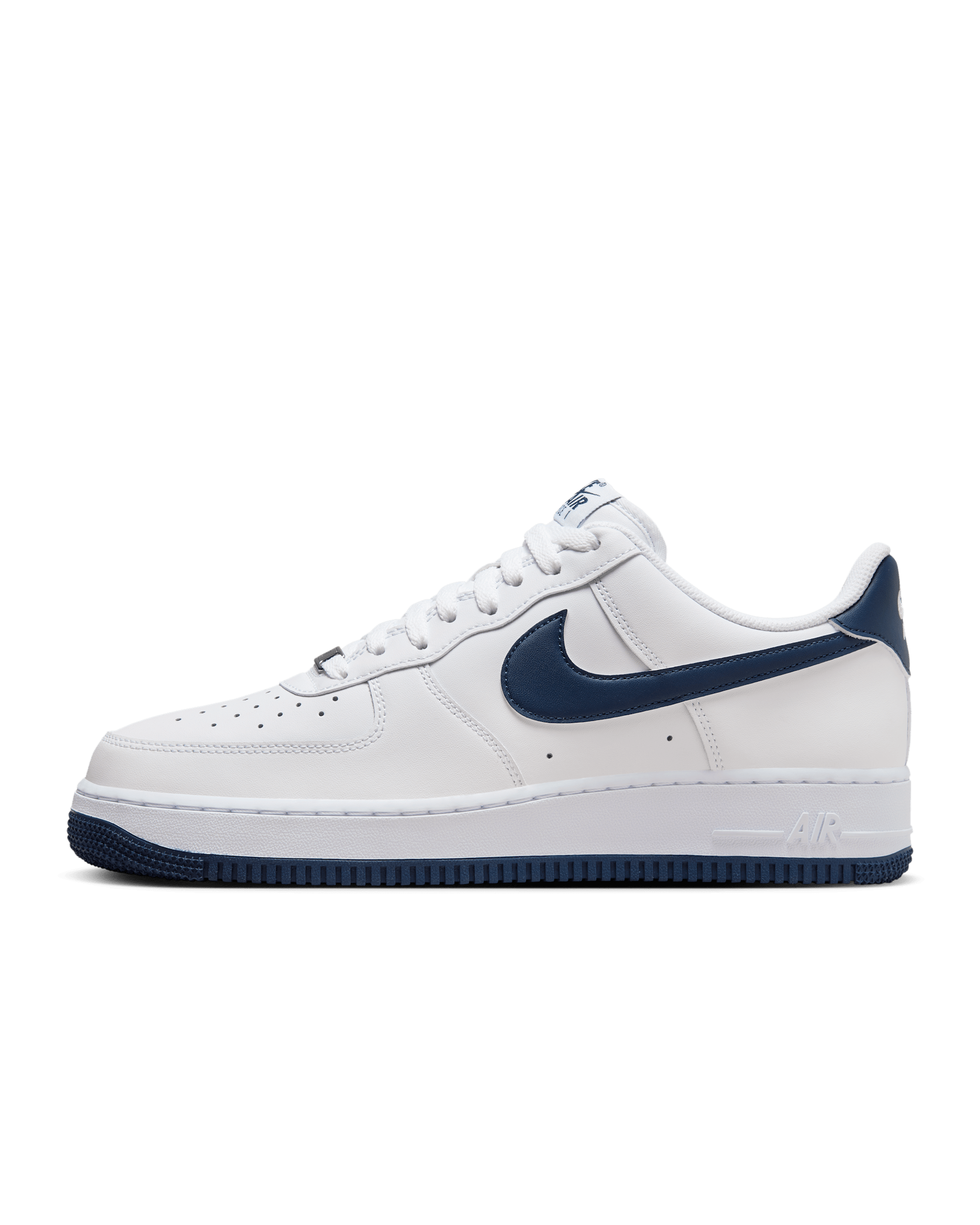 Nike Air Force 1 '07 Men's Shoes - White/White/Midnight Navy