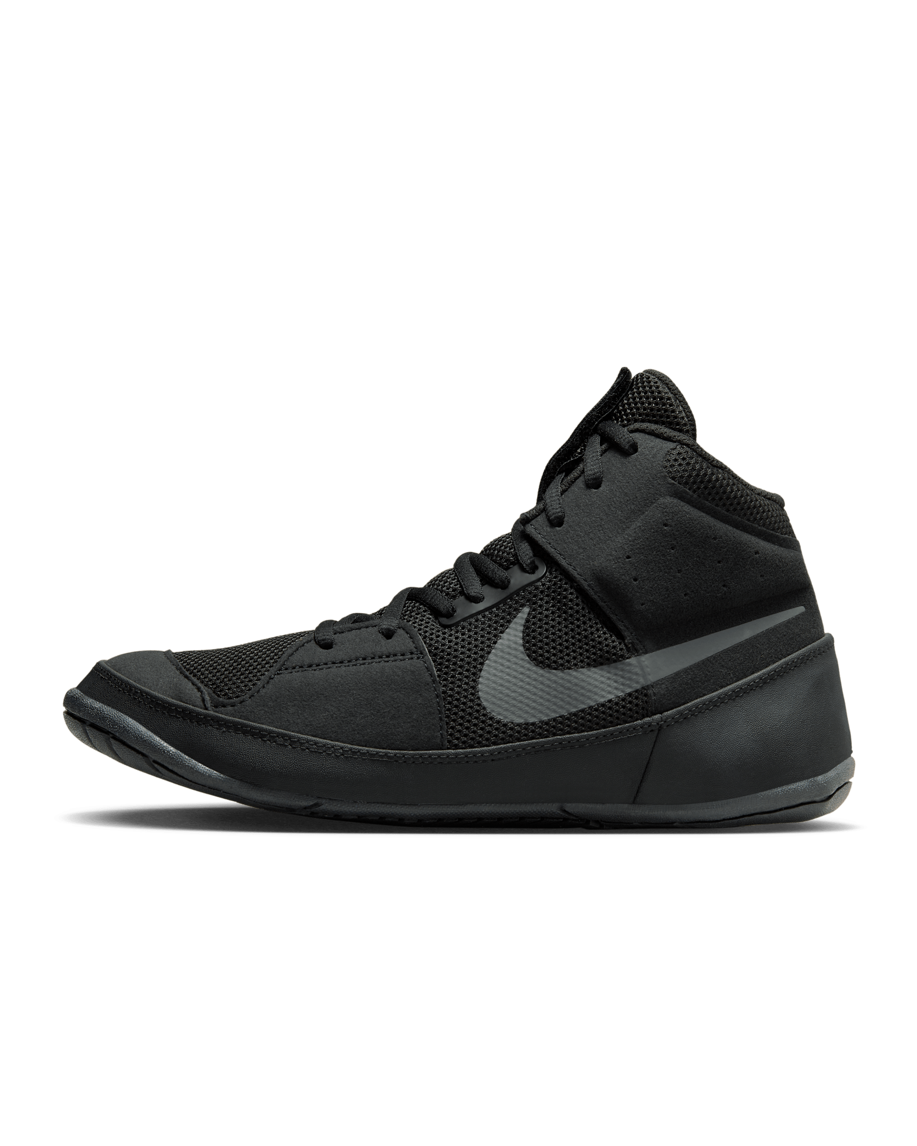 Nike Fury Wrestling Shoes - Black/Dark Grey