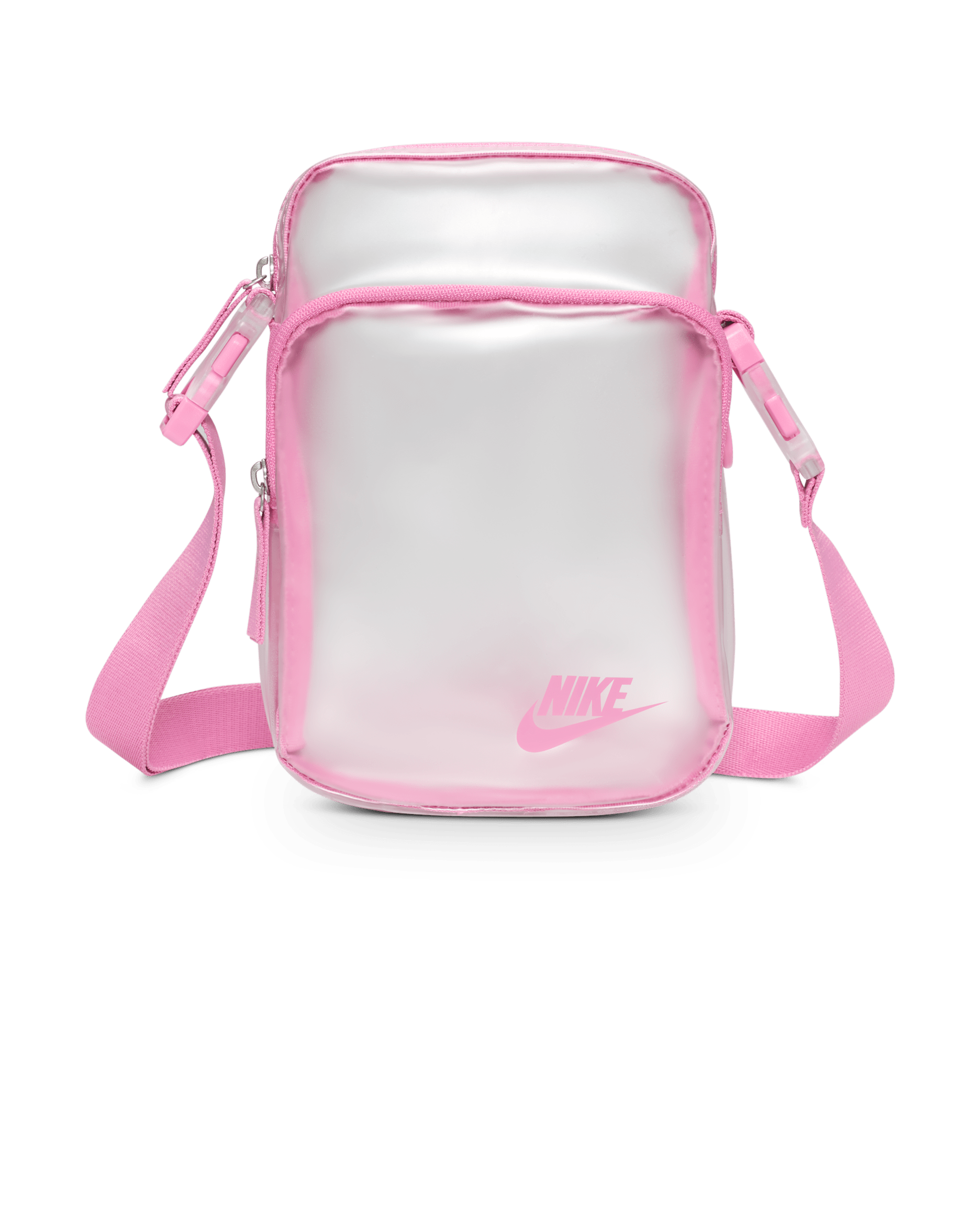 กระเป๋าพาดลําตัว Nike Heritage Crystal (4 ล.) - Clear/Magic Flamingo/Magic Flamingo
